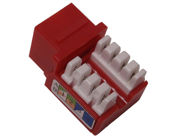 CAT6 RJ45 Punch Down Keystone Jack - Unshielded U Style for Ethernet Network Installation - Perfect for Home, Office & Data Center Wiring
