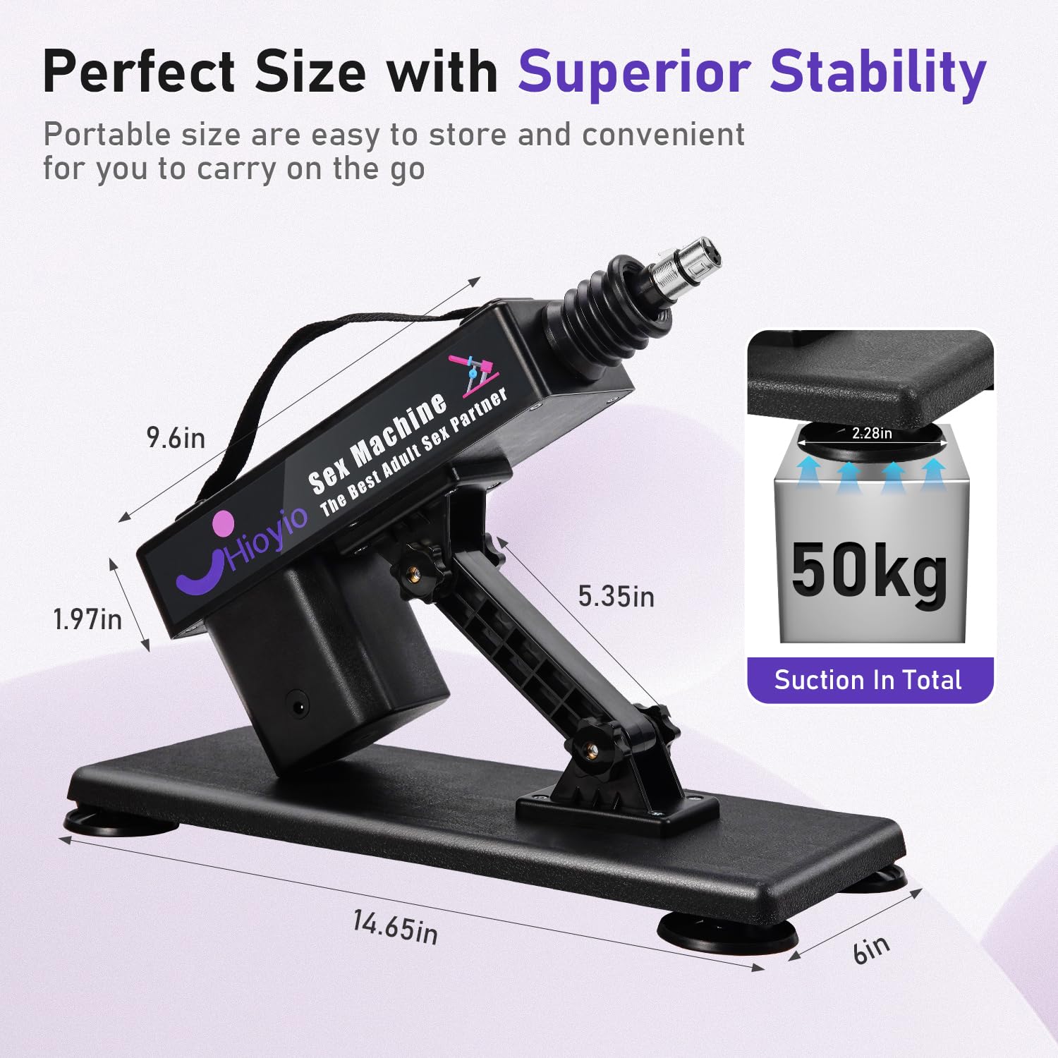 Automatic Thrusting Sex Machine for Women & Men - 7 Attachments, Suction Cup, Dildo & 3XLR Connector - Adult Love Machine for Couples & Solo Play - Perfect for Bedroom Fun, BDSM & Spicing Up Relationships