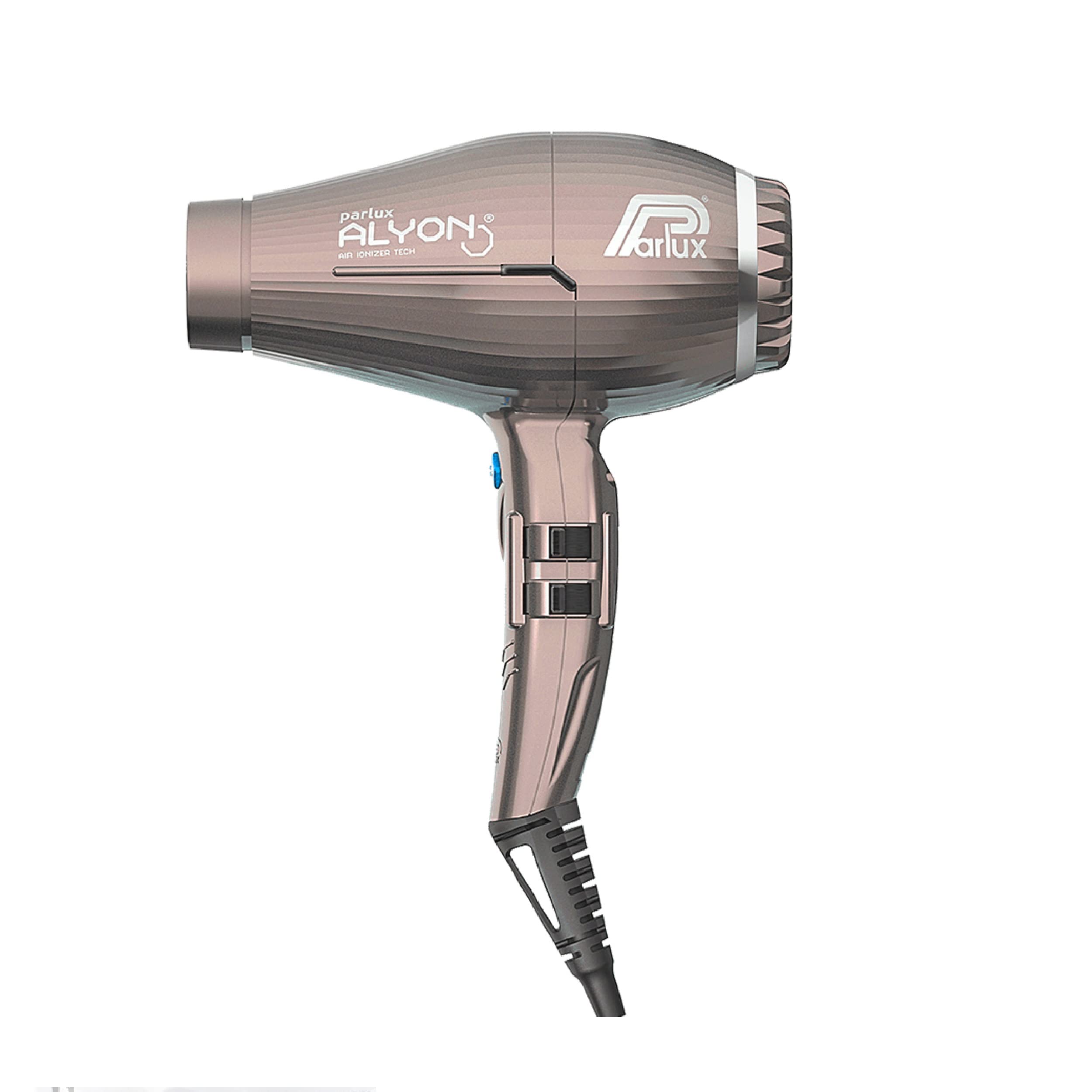 Parlux Alyon Bronze Professional Hair Dryer with Metal Mesh Diffuser - Lightweight Ionic Blow Dryer for Fast Drying & Frizz-Free Salon Results - Perfect for Home Use, Travel & Styling Salon-Quality Hair