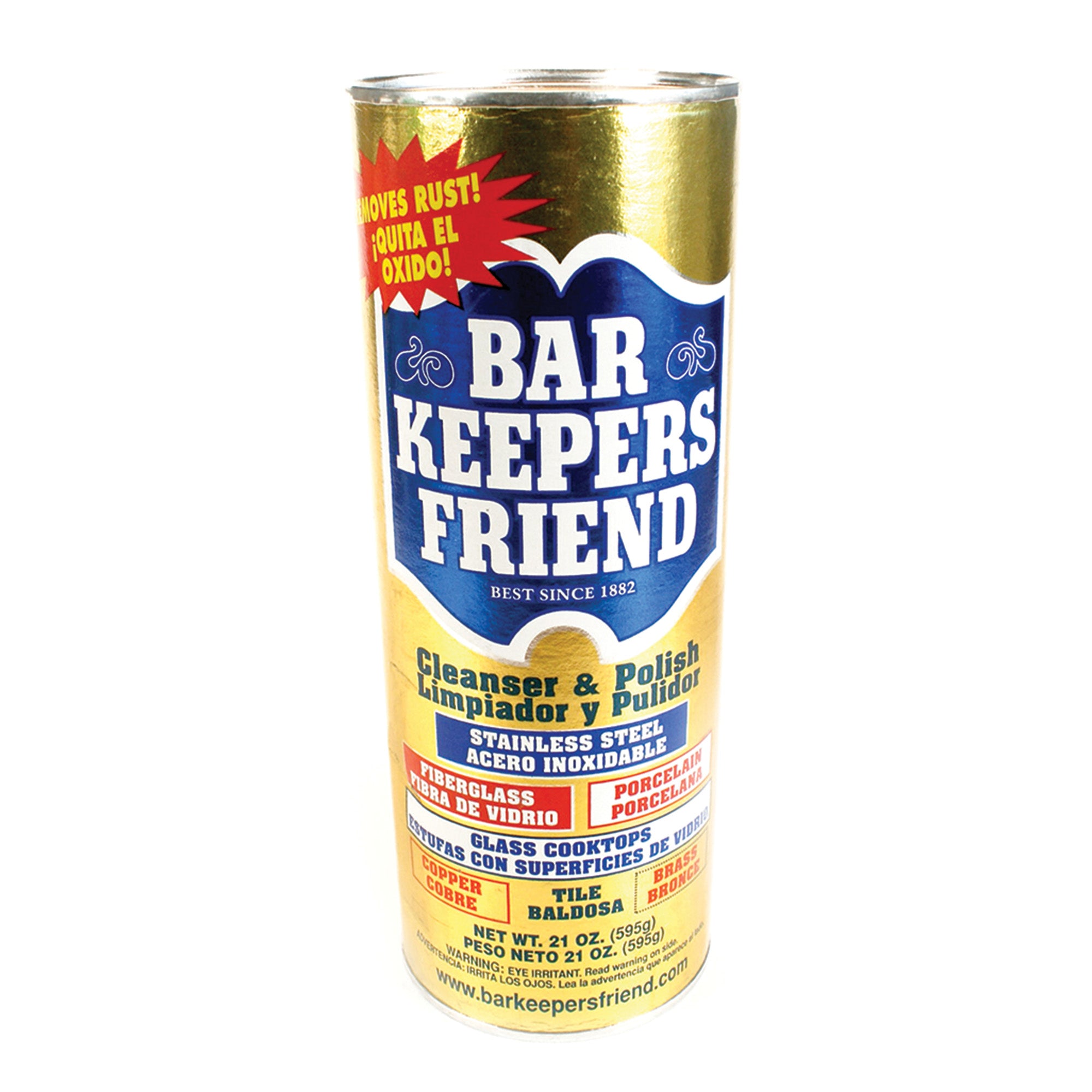 Bar Keepers Friend Multi-Surface Cleaner - Remove Stains & Restore Shine | Perfect for Kitchen Sinks, Cookware & Stainless Steel