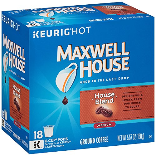 Maxwell House Original Blend Medium Roast Coffee K-Cup Pods - 108 Count (6 Packs of 18) for Keurig Brewers | Perfect for Home, Office & Morning Coffee Break
