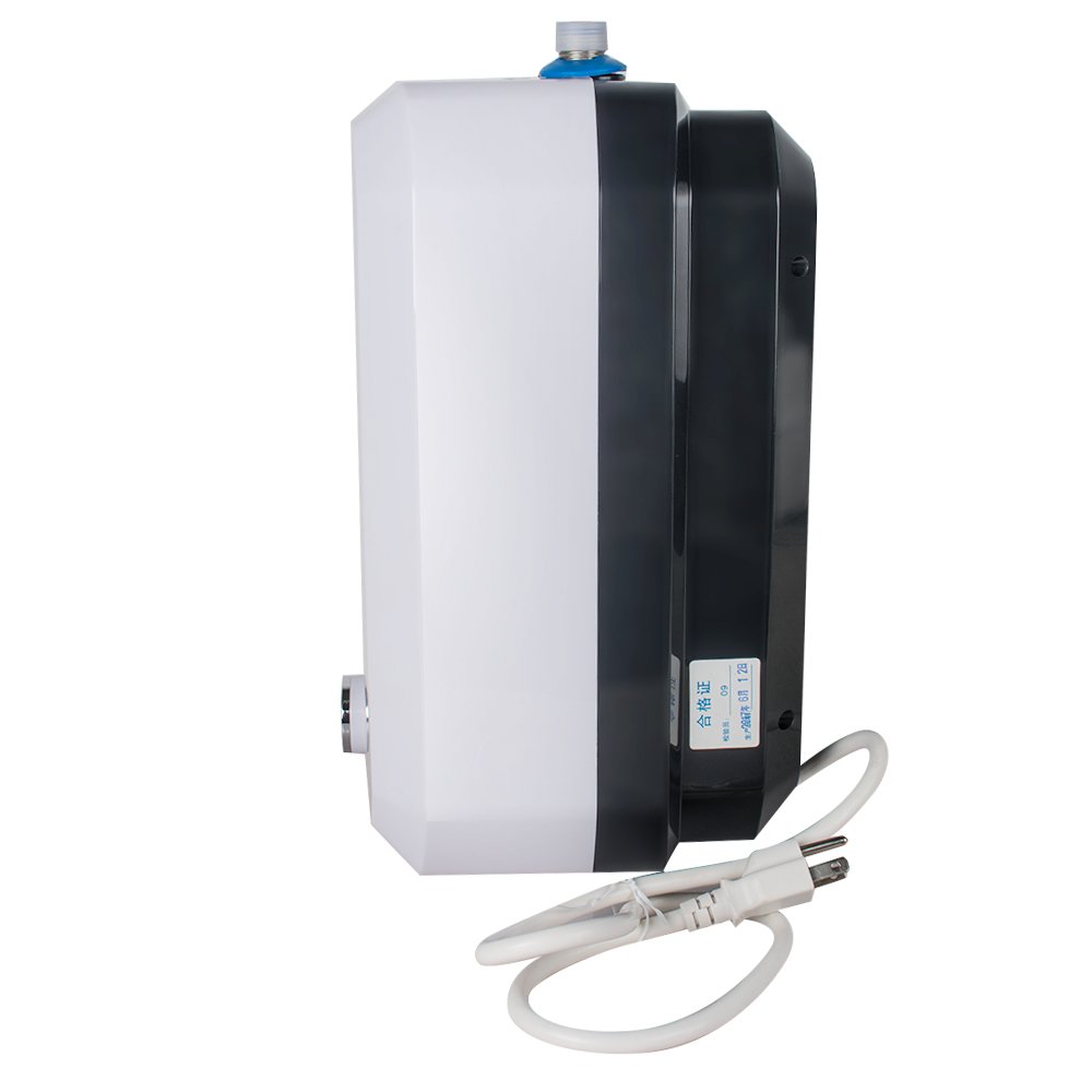 8L 1500W Instant Electric Tankless Water Heater, 110V Under Sink Small Water Heater for Kitchen Bathroom - Fast Heating, Energy Saving - Perfect for Apartments, RVs & Holiday Gifts (USA Stock)