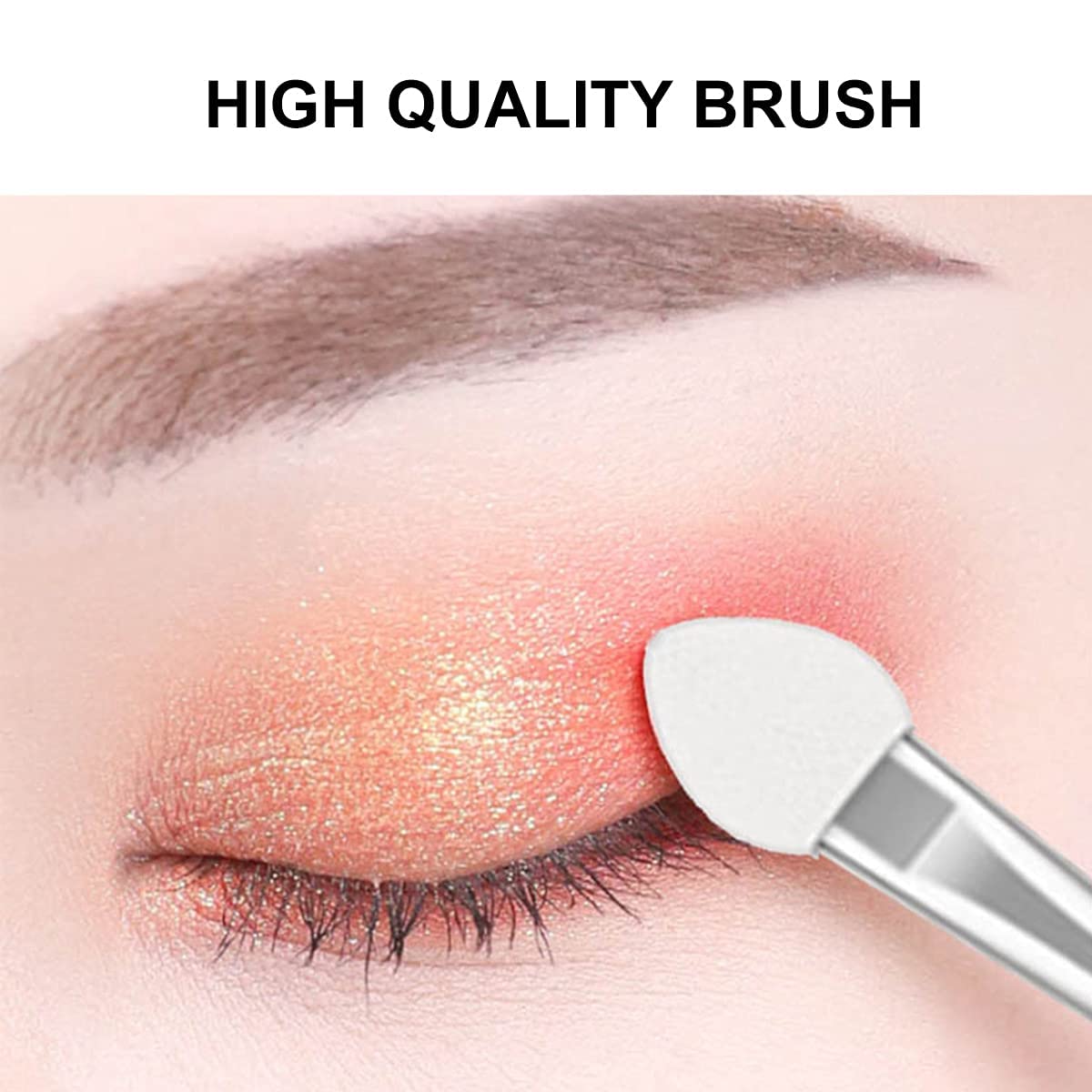 Disposable Eyeshadow Brushes - Dual Sided Eye Shadow Sponge Applicators (10 Pack) for Professional Makeup & Travel | Soft, Hygienic Cosmetic Tools for Easy Eye Shadow Blending