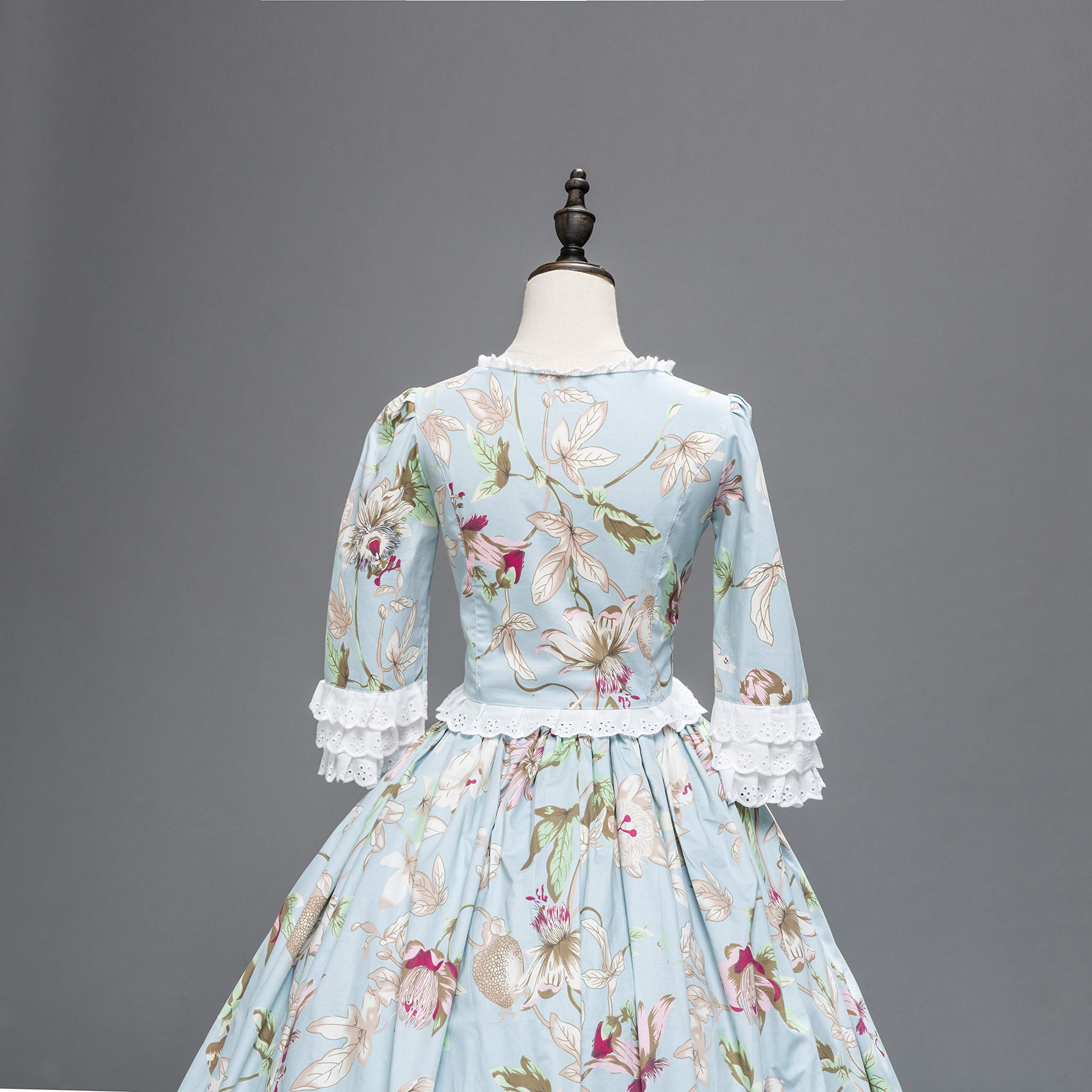 Victorian Ball Gown for Women - Elegant Long Sleeve Rococo Party Dress for Masquerade, Halloween, Cosplay & Formal Events