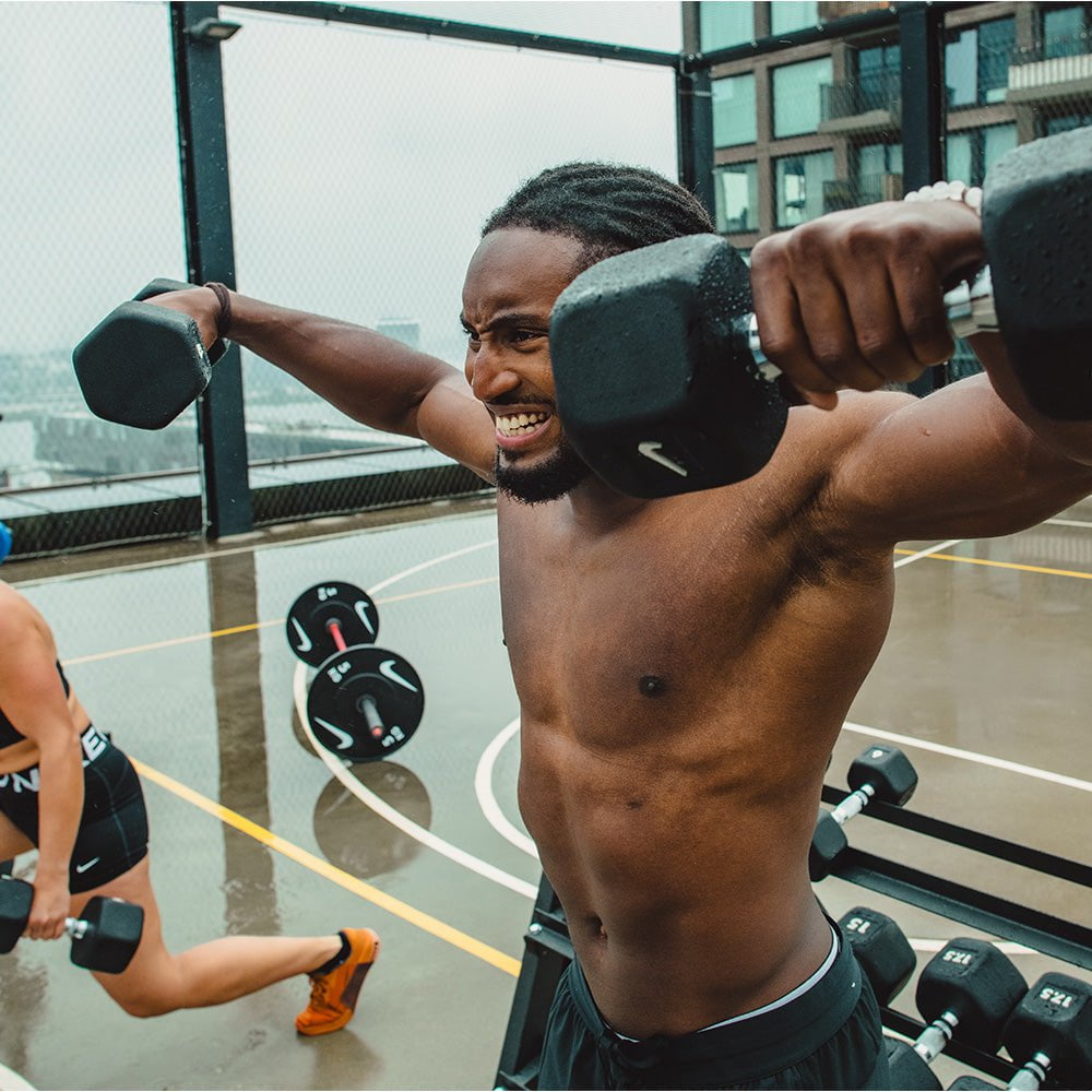 Nike Strength Dumbbells - Sold Individually - Perfect for Home Gym & Weight Training Workouts