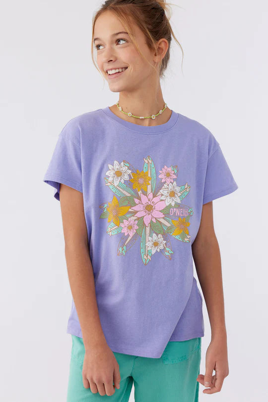 O'Neill Kids Clementine Girls' Shirt - Comfortable & Stylish Cotton Top for School, Play & Everyday Wear