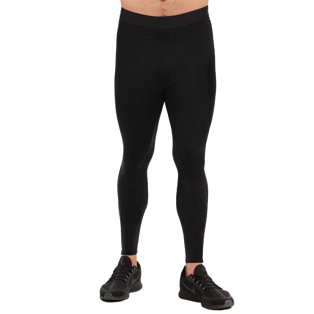 Insta Slim Men's High Compression Leggings with Targeted Support Panels - Workout Shapewear for Running, Gym & Training - 1PT5394