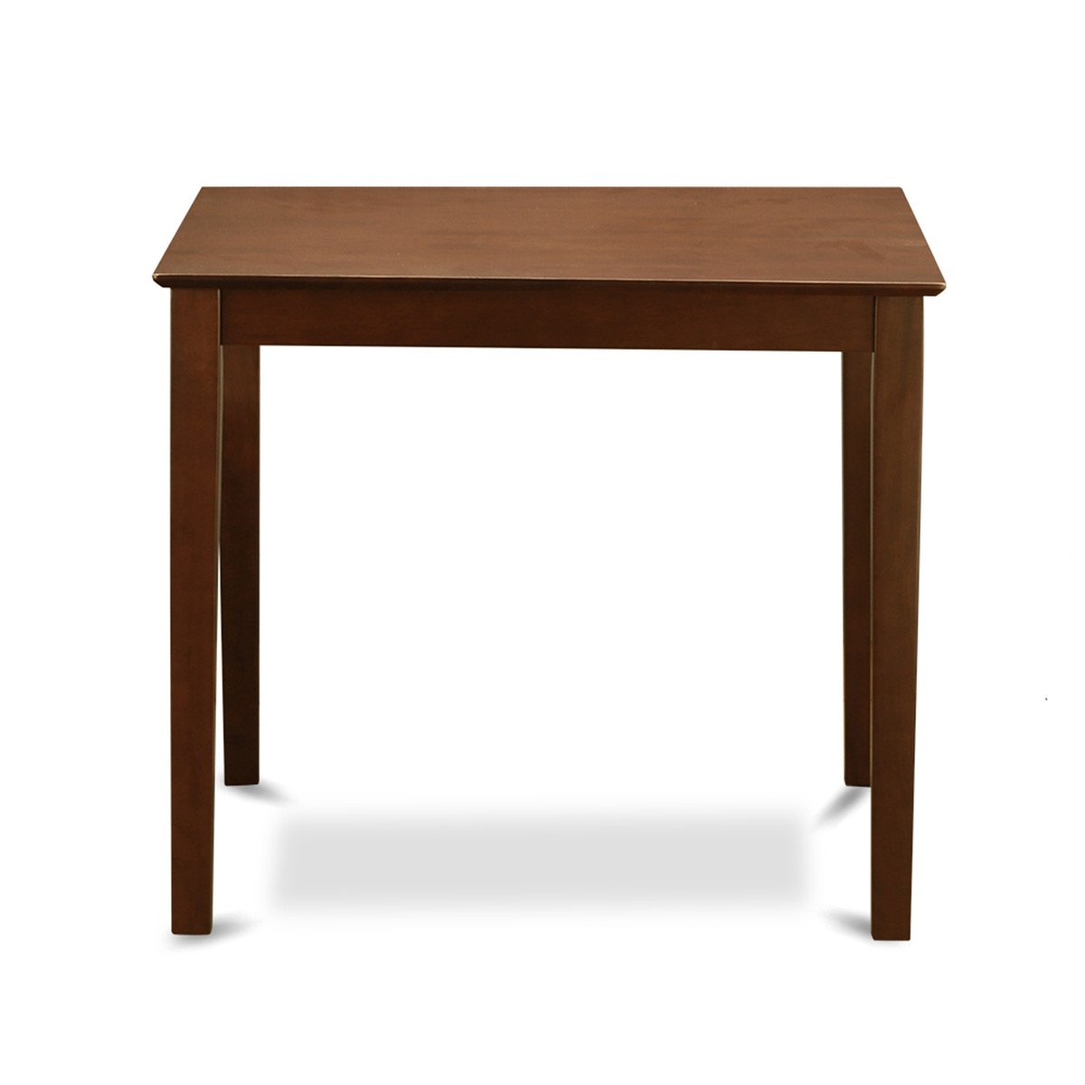 East West Furniture VNCH3-MAH-W 3-Piece Counter Height Pub Set - 36x36 Inch Square Dining Table with 2 Bar Stools, Mahogany Finish - Perfect for Small Kitchens, Breakfast Nooks & Compact Dining Spaces