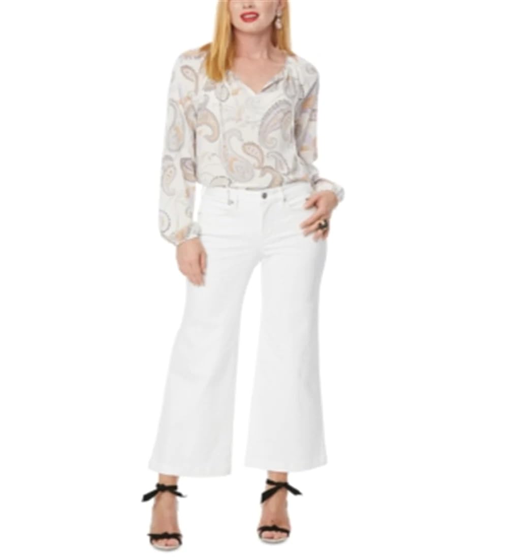 NYDJ Women's Teresa Wide Leg Ankle Jeans - Comfortable Stretch Denim Pants for Casual Wear & Office Outfits | Perfect for Everyday Style & Business Casual Looks
