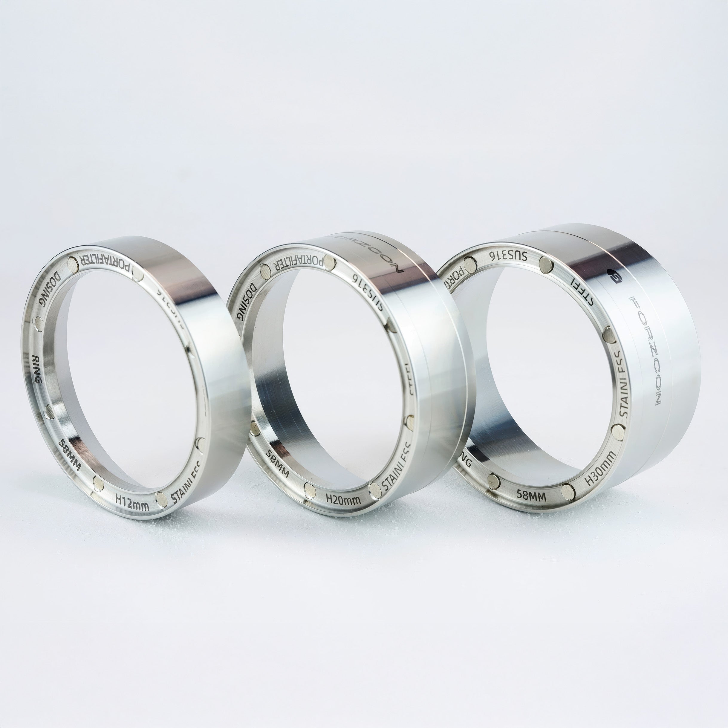 Premium Stainless Steel Magnetic Dosing Ring for Espresso Machines - Barista Accessory for Precise Coffee Grounds Measurement | Perfect for Home & Commercial Coffee Shops