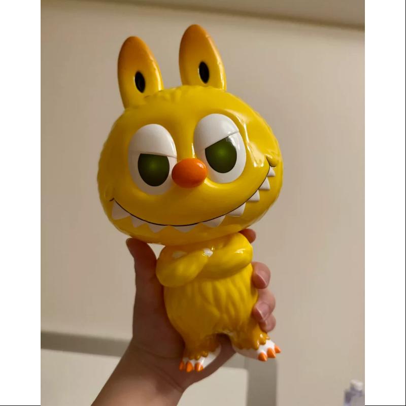 Labubu The Monsters Cowawa Yellow Kasing Lung Limited Edition Collectible Figure - Cute Kawaii Vinyl Art Toy for Home Decor, Office Display & Gift Giving