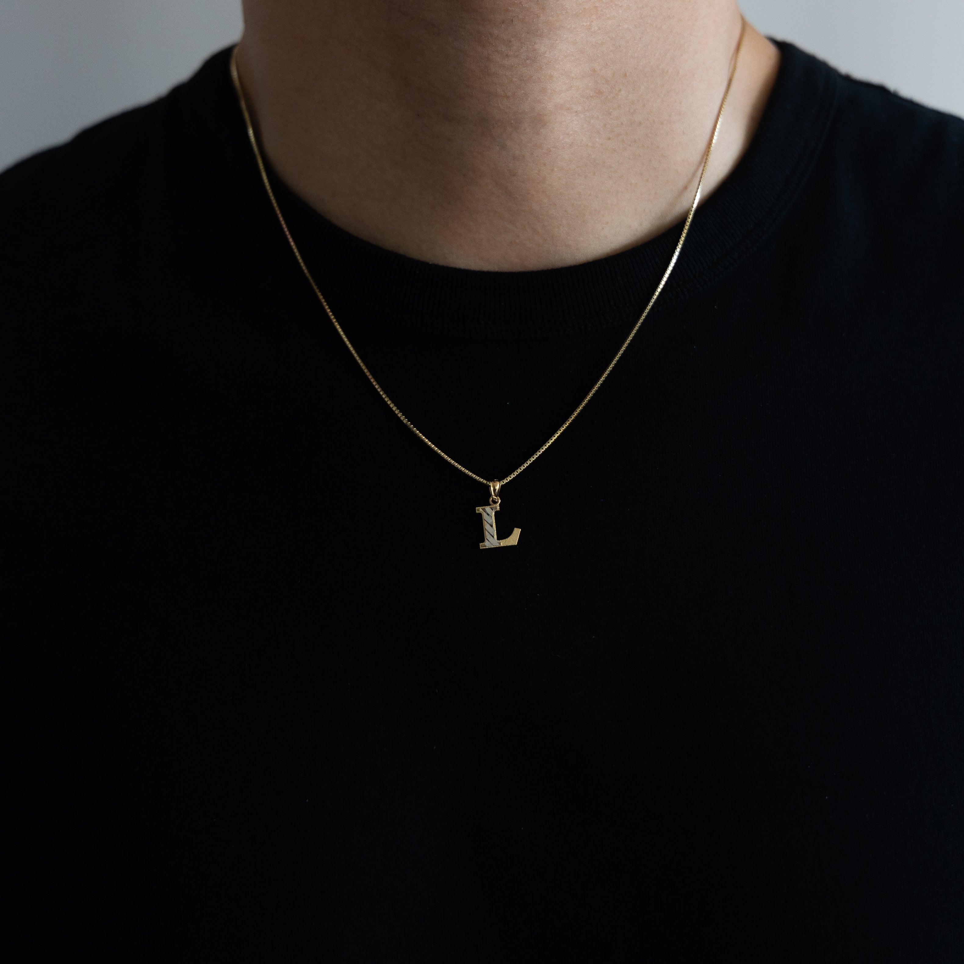 Gold Bold Letter L Pendant Necklace - 14K Gold Plated Initial Charm for Women & Men | Perfect for Gifts, Birthdays & Personalized Jewelry | A-Z Alphabet Pendants Collection