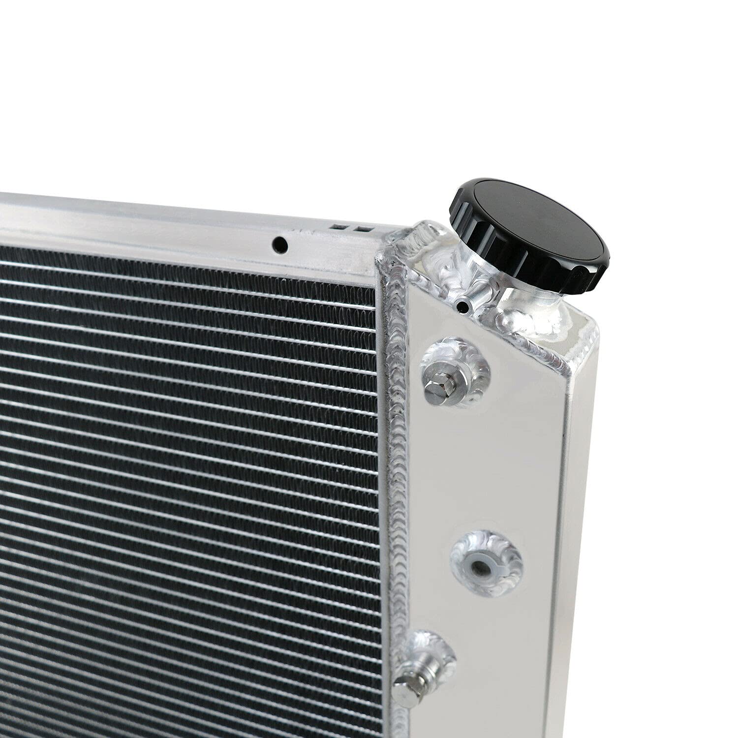 4 Row Aluminum Radiator Shroud Fan for 1970-1985 Chevy GMC C/K/G Series C10 C20 C25 C3500 - Heavy Duty Cooling Upgrade for Classic Trucks & Off-Road Vehicles
