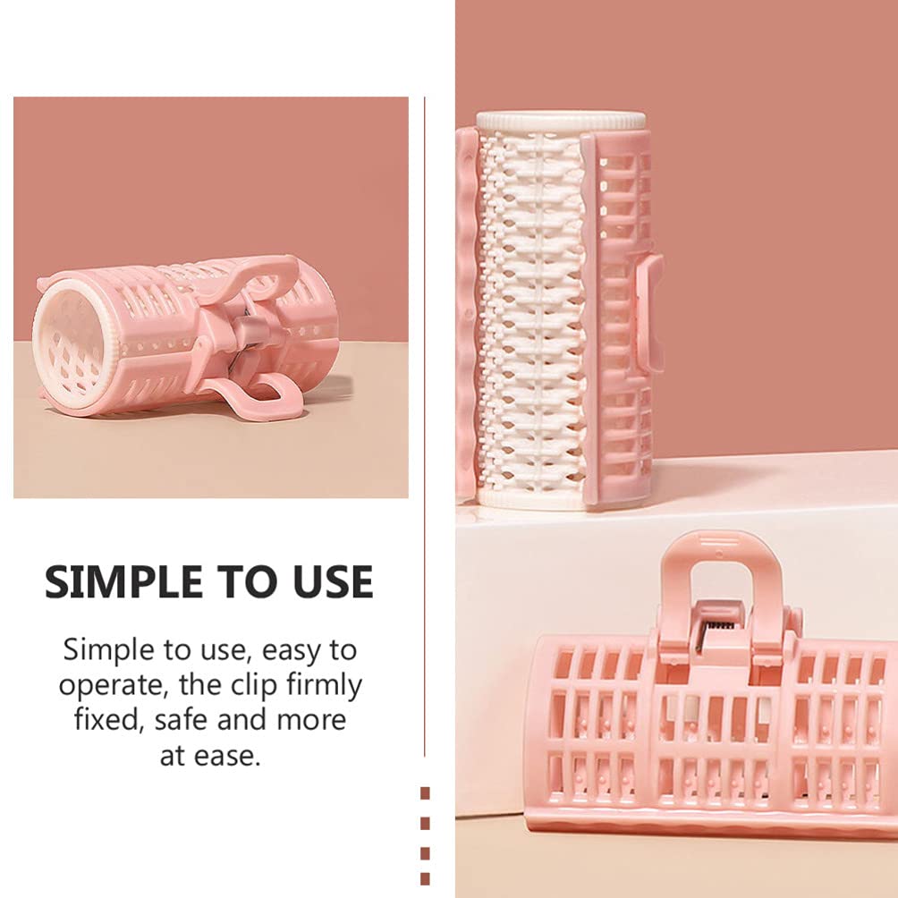 EXCLUZO 4-Pack Self-Grip Hair Rollers for Salon & DIY Hairstyles - No Heat No Clips Hair Curlers for Women - Perfect for Home Use, Parties & Special Occasions