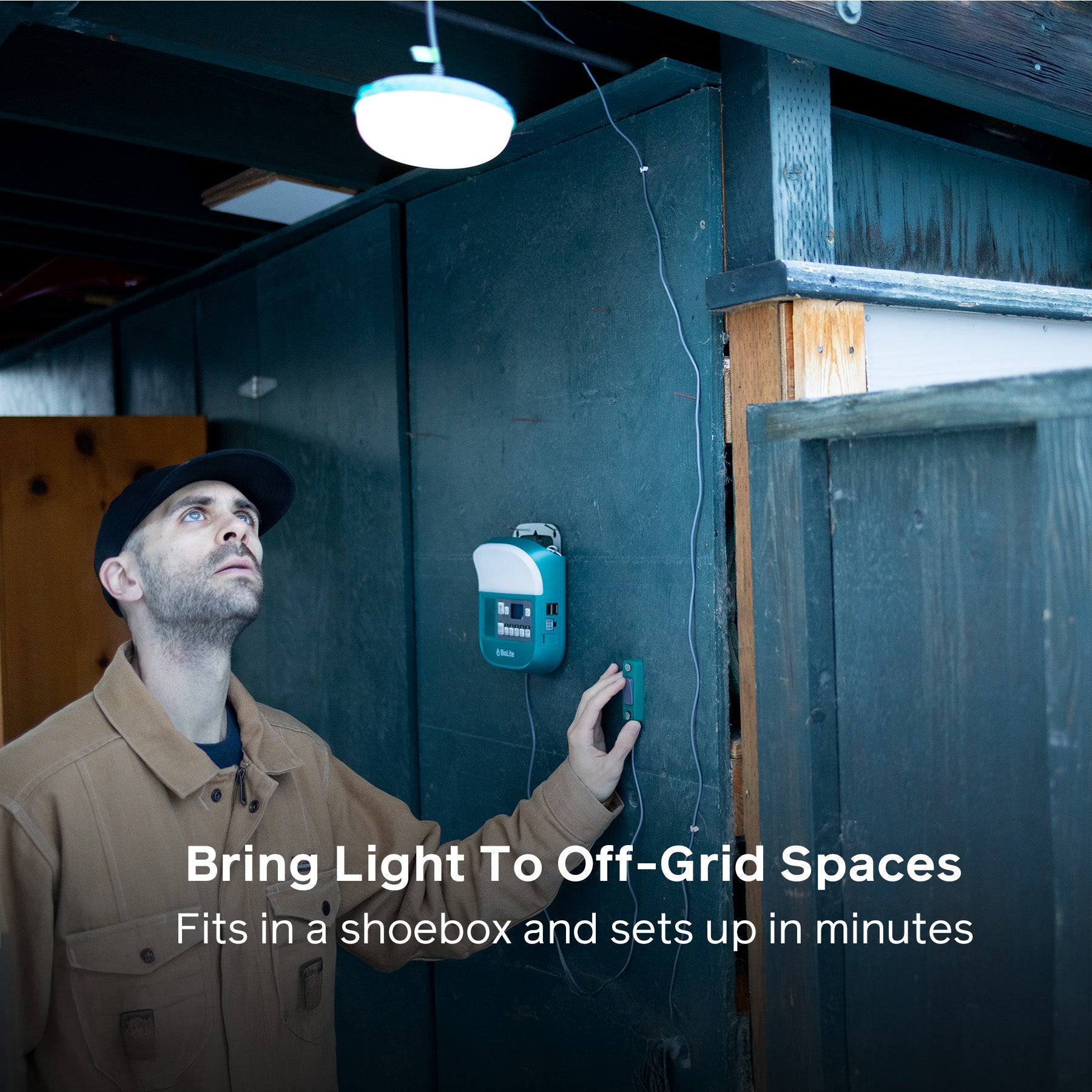 Emergency Solar Lighting Kit for Apartments - Portable Solar Power Backup for Blackouts, Camping & Outdoor Adventures