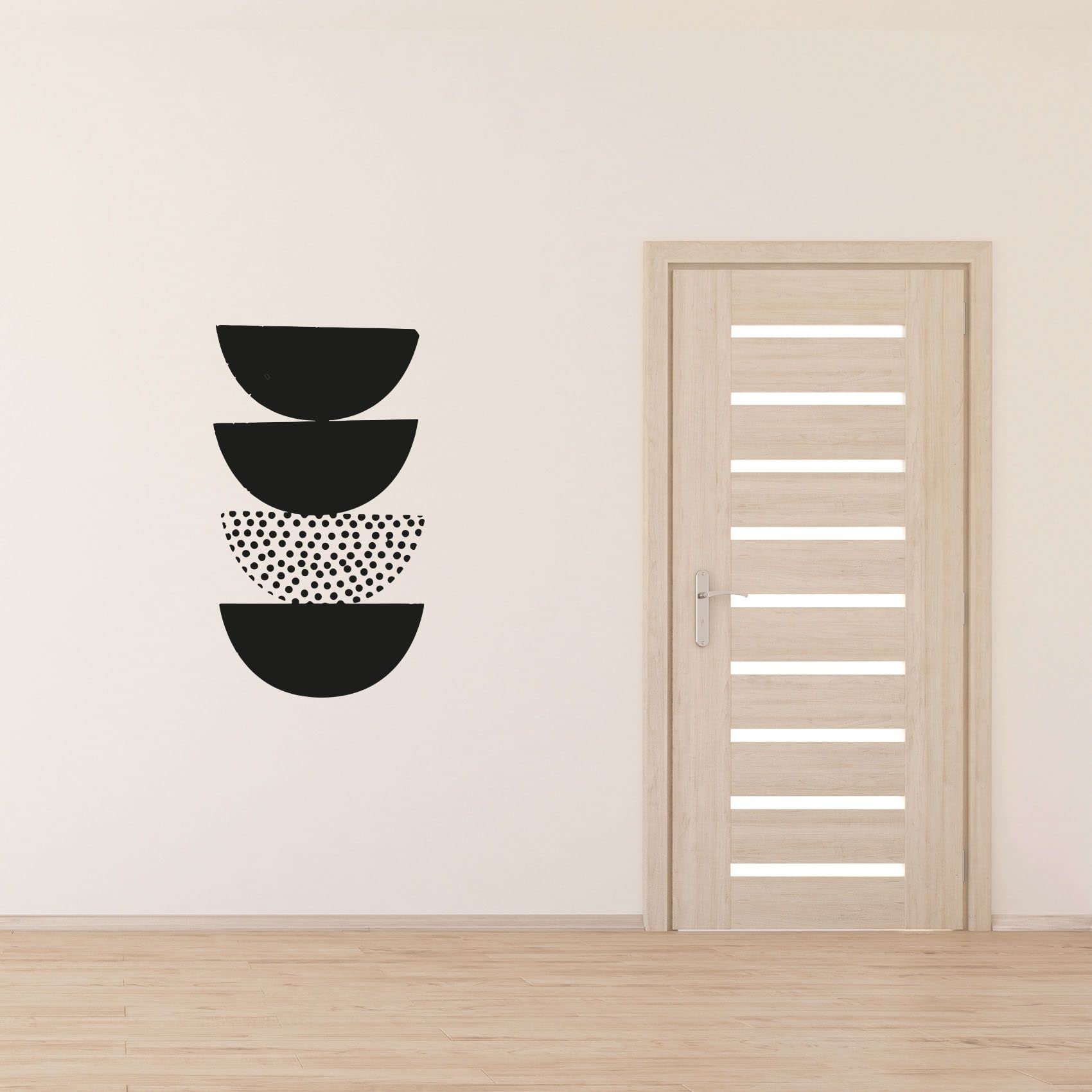 Boho Abstract Modern Wall Decal - Shapes Arch Pattern Vinyl Sticker for Kids Room, Nursery, Bedroom Decor | 10x6 Inch | Fun Home Art for Girls & Boys | Perfect for Accent Walls & Playrooms