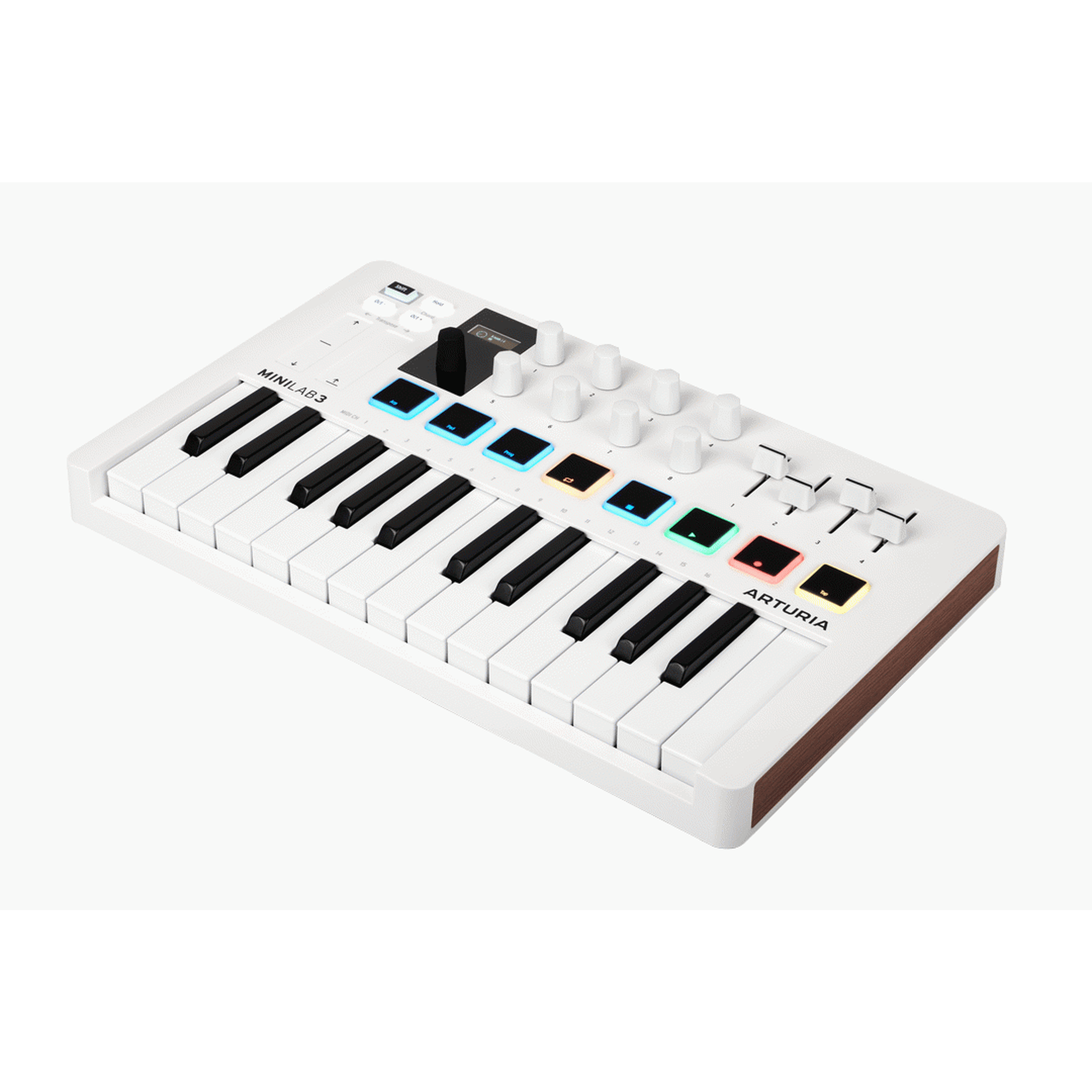 Arturia MiniLab Mk3 25-Key MIDI Keyboard Controller - Universal USB MIDI Controller for Music Production (White) | Perfect for Home Studios, Live Performances & Beat Making