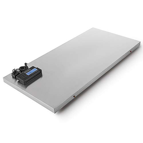 **Digital Livestock Scale 440lb Capacity - Heavy Duty Stainless Steel Platform (110x53cm) with LCD Screen, Tare & Hold Function - Perfect for Weighing Large Animals, Shipping Livestock & Farm Use**