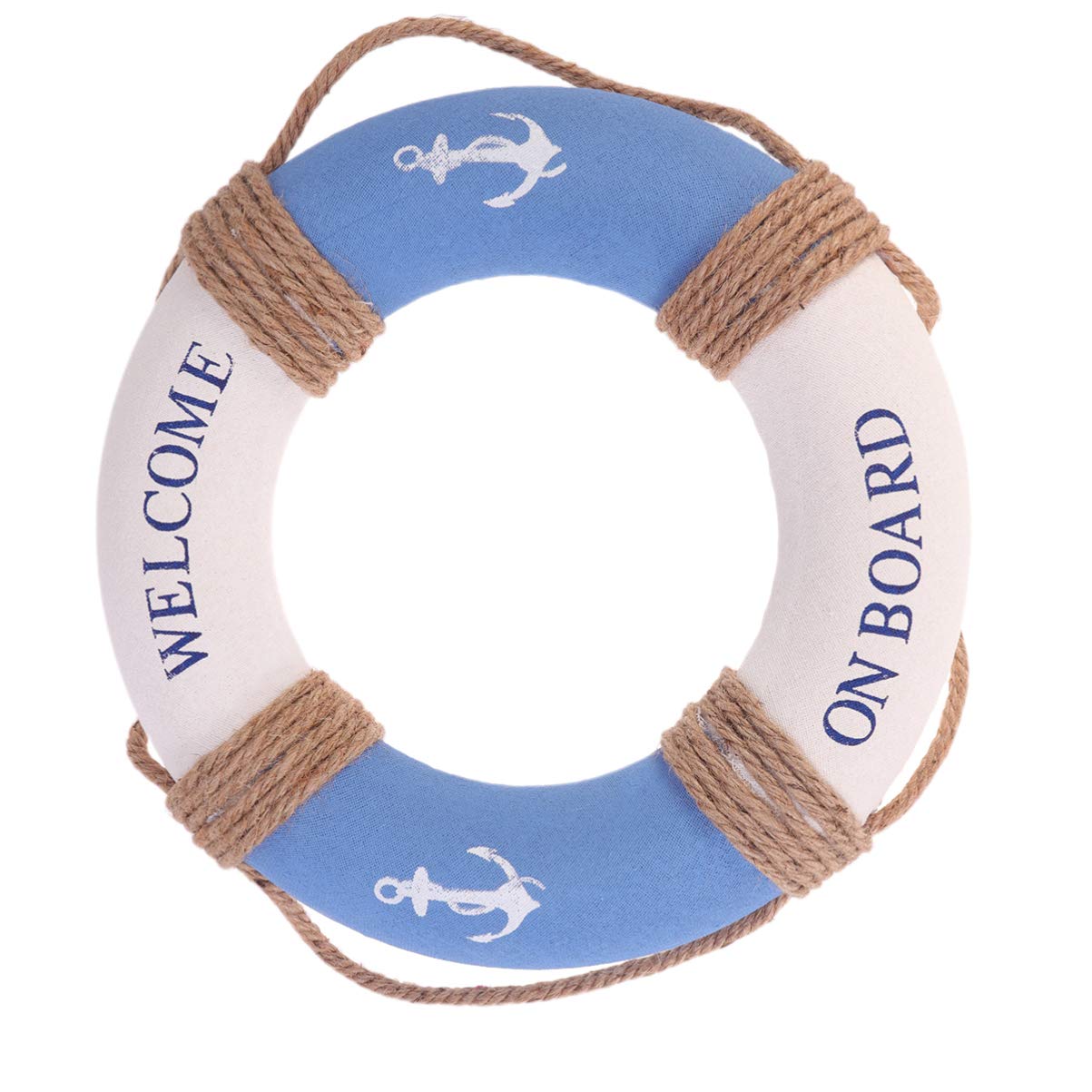 ABOOFAN 30cm Nautical Lifebuoy Wall Decor - Hanging Life Ring Ornament, Beach Themed Sculpture for Pool, Patio, Bathroom & Coastal Home Decor | Perfect for Seaside, Ocean-Themed Rooms & Waterfront Living Spaces