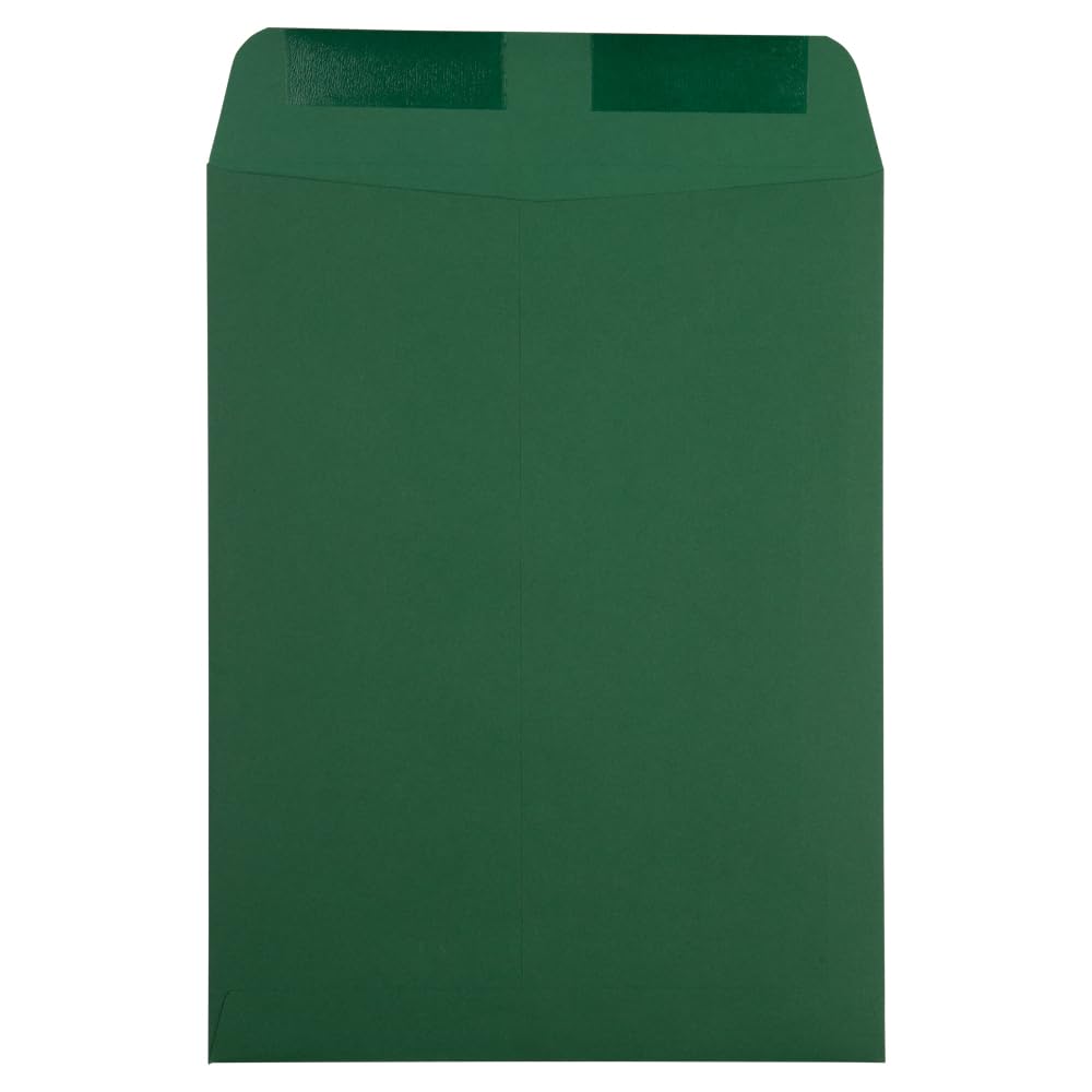 JAM PAPER 9 x 12 Open End Premium Catalog Envelopes - Dark Green - 250 Pack Bulk - Perfect for Business Mailings, Office Documents & Mailing Catalogs