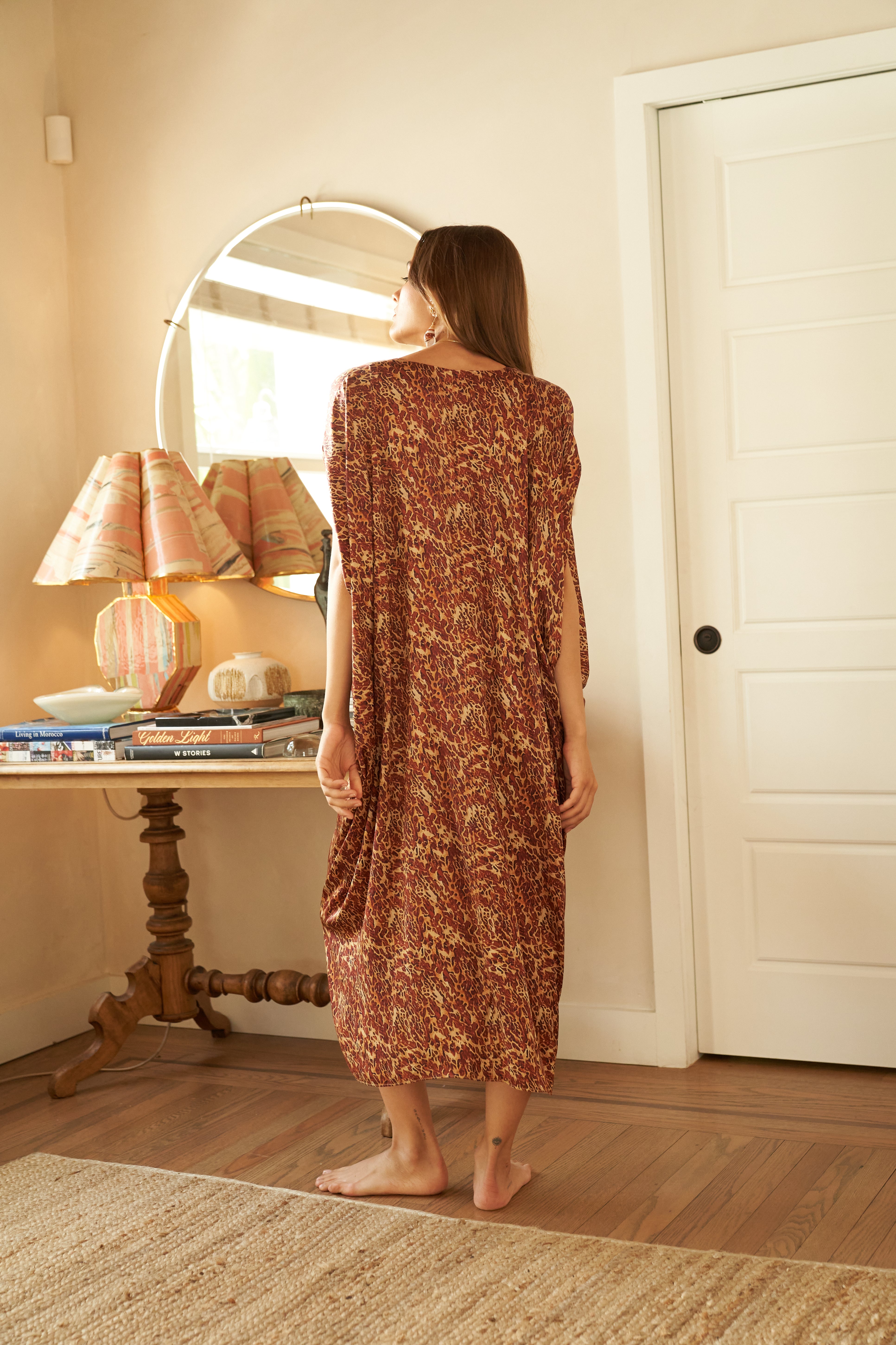 Stylish Knot Kaftan Dress for Women - Boho Chic Summer Beach Cover Up & Casual Loungewear - Perfect for Vacations, Pool Parties, and Resort Wear