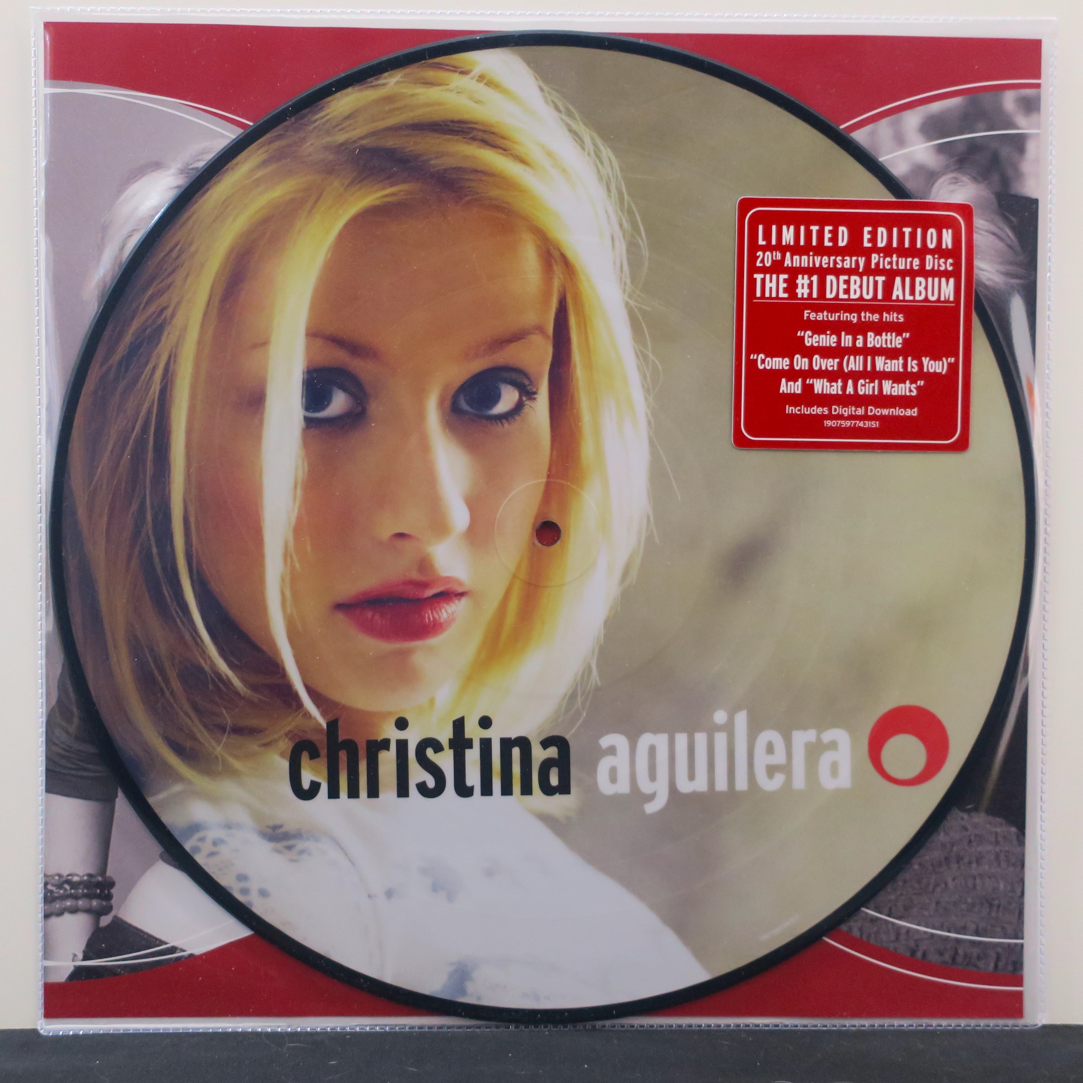 Christina Aguilera Self-Titled Picture Disc Vinyl LP - Limited Edition Collectible Record for Music Lovers & Vinyl Enthusiasts - Perfect for Home Listening, Gifts & Music Collections