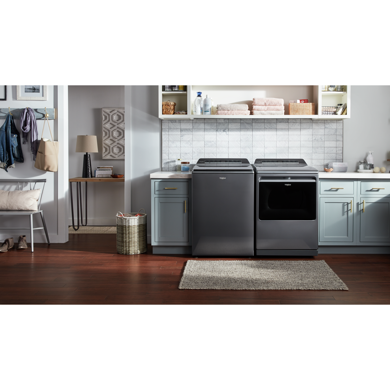 Whirlpool WGD8127LC 7.4 Cu Ft Chrome Shadow Gas Dryer - Large Capacity, Energy Efficient for Home Laundry Room | Perfect for Families, Apartments & Heavy Loads