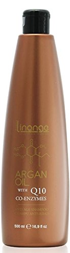Linange Anti-Age Indulgence Shampoo with Argan Oil 500ml - Moisturizing, Cleansing & Nourishing Hair Care for Men & Women - Ideal for Thin, Medium, Damaged & Healthy Hair - Perfect for Daily Use, Salon-Quality Treatment & Revitalizing Dry Scalp