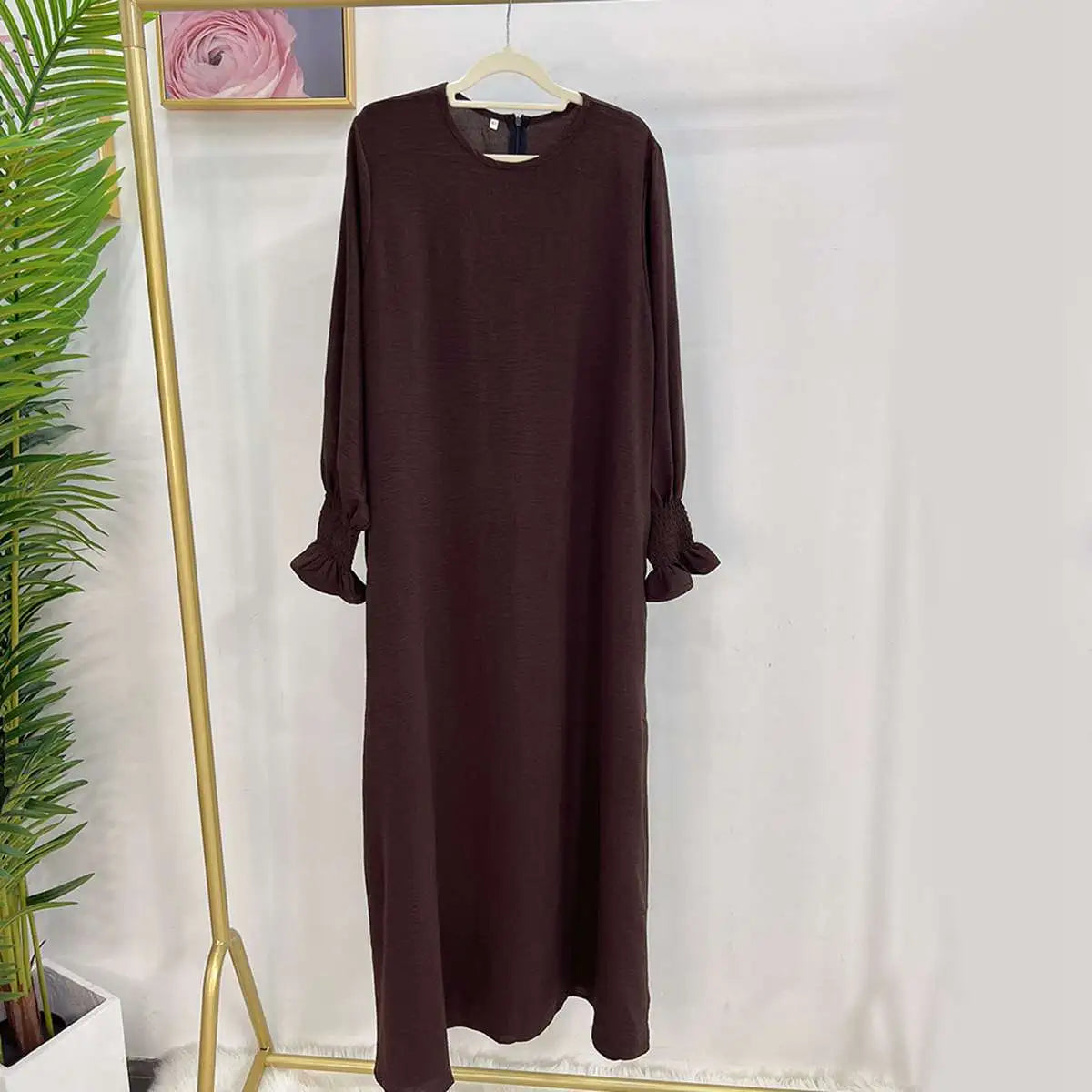 Elegant Modest Fashion Puff Sleeve Abaya Dress for Women - Perfect for Prayer, Special Occasions & Everyday Wear