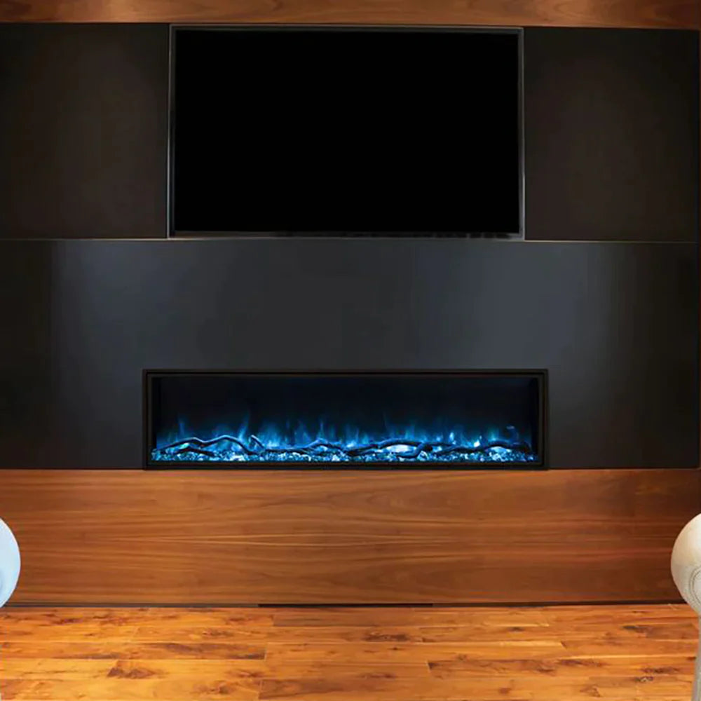 Modern Flames Landscape Pro 80 Inch Slim Series Electric Fireplace - LPS 8014 - Realistic Flame Effect & Energy Efficient for Living Room, Bedroom, or Office