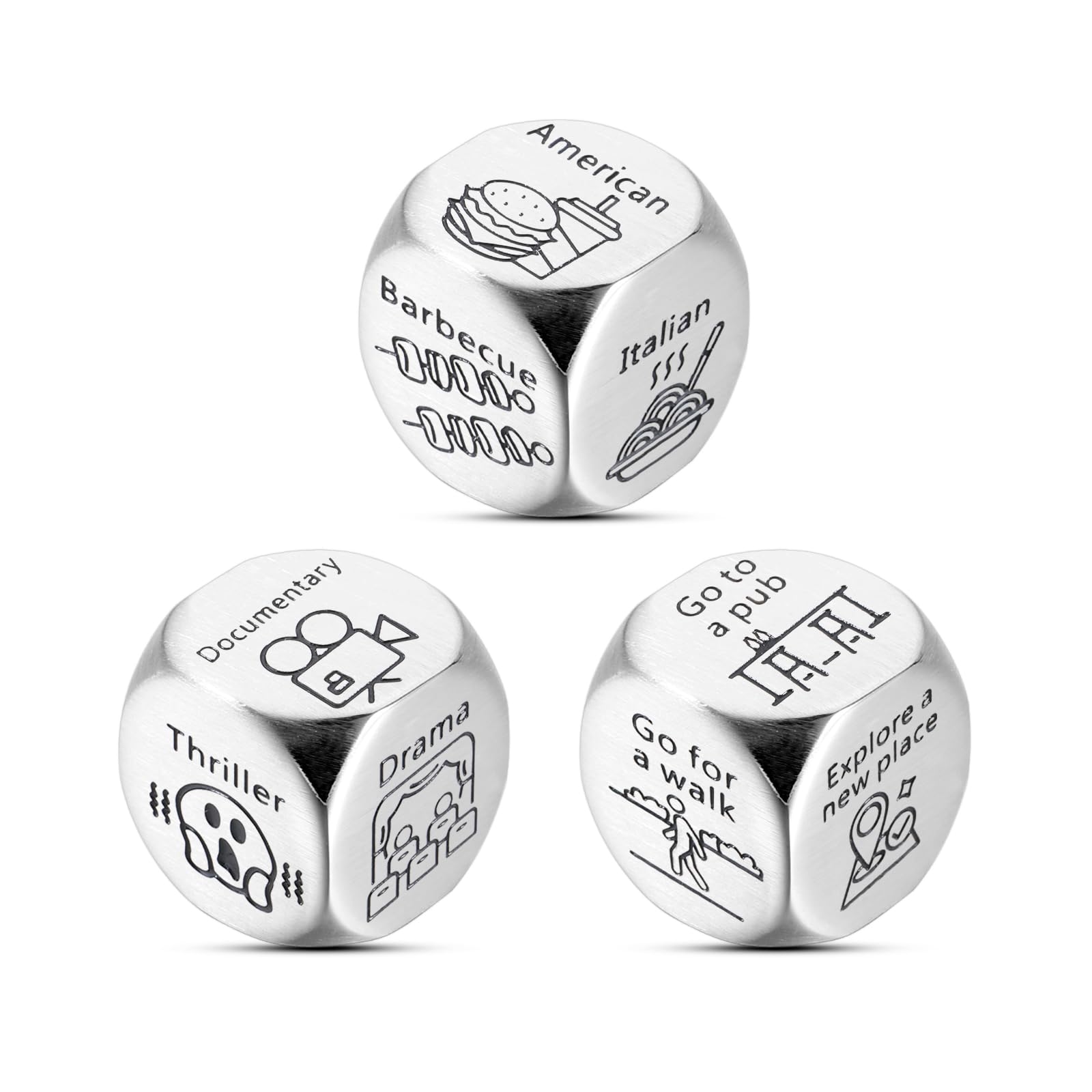 Fun Adult Stocking Stuffers & Couples Gifts - Naughty Dice Game for Date Night, Anniversary, Birthday, Valentine's Wedding (Him/Her, Boyfriend/Girlfriend, Husband/Wife) - Perfect for Romantic Evenings & Spicing Up Relationships