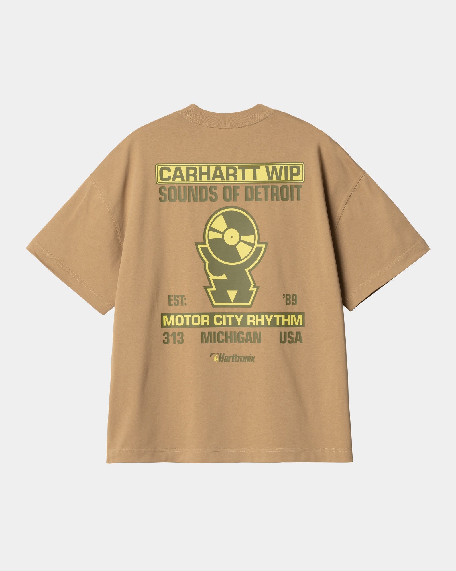 Harttronix Men's Vintage T-Shirt | Dusty Hamilton Brown | Soft Cotton Tee for Casual Wear & Street Style