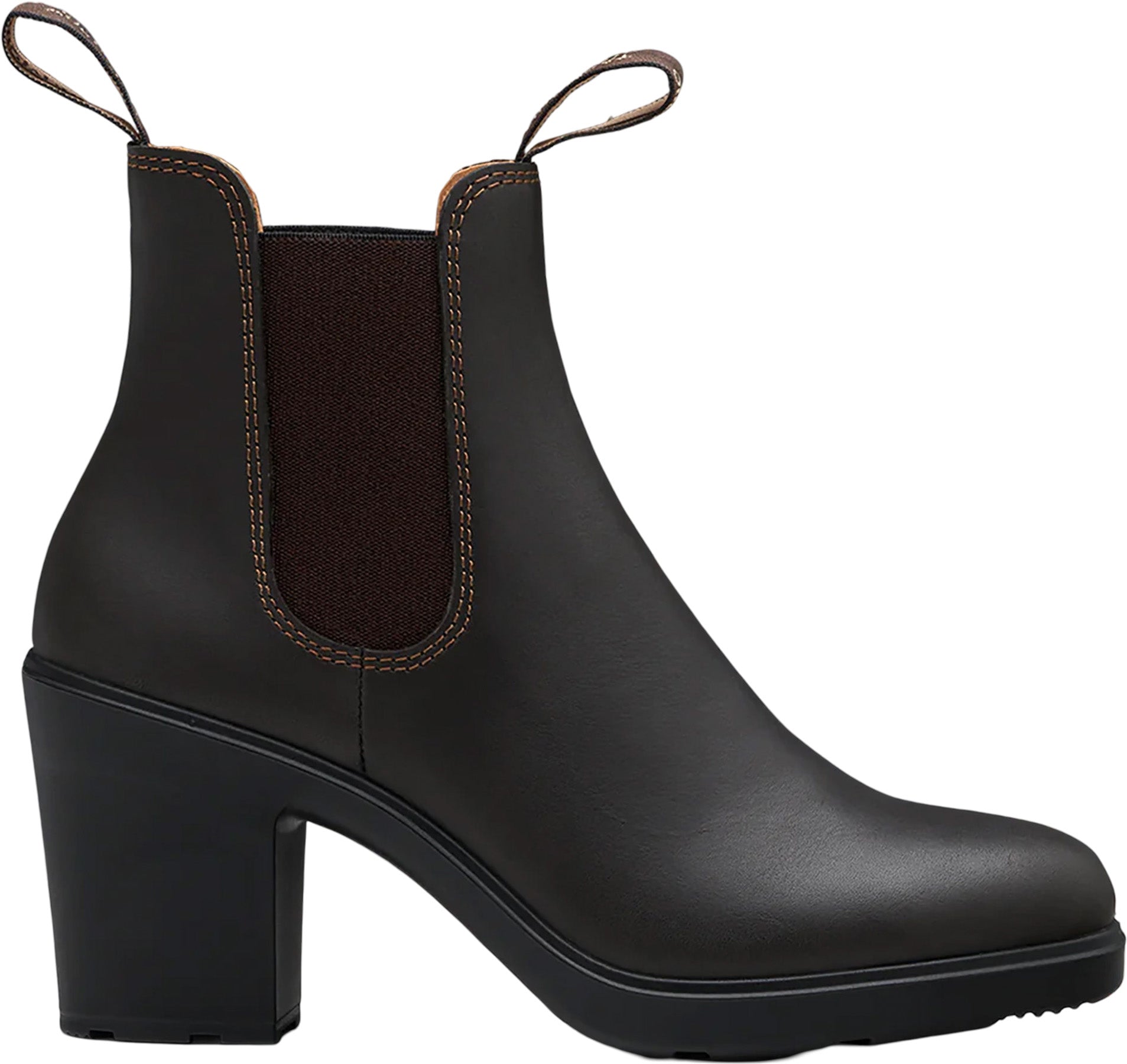 2366 Women's High Heel Stout Brown Boots - Fashionable Winter Ankle Boots for Women, Comfortable & Stylish for Office, Party & Night Out