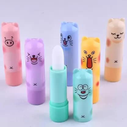 Cartoon-Shaped Lip Balm for Dry Lips - Cute & Moisturizing Beauty Product for Kids & Adults - Perfect for School, Travel & Daily Hydration