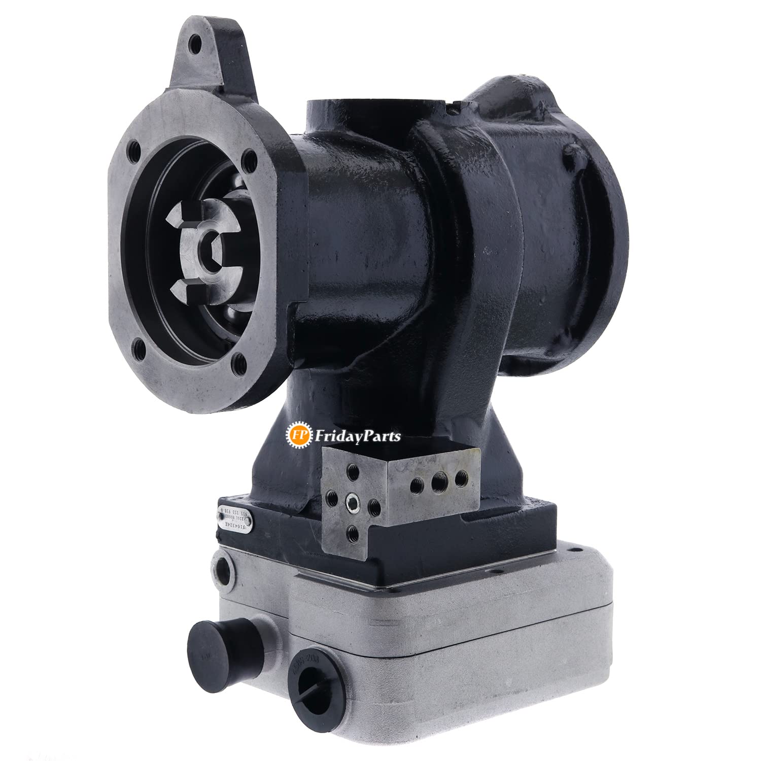 FridayParts Air Brake Compressor 9111536080 4952750 - Compatible with Cummins M11 ISX ISL Engines - Heavy Duty Truck Replacement Part for Smooth Braking Performance | Ideal for Semi Trucks, Trailers & Commercial Vehicles