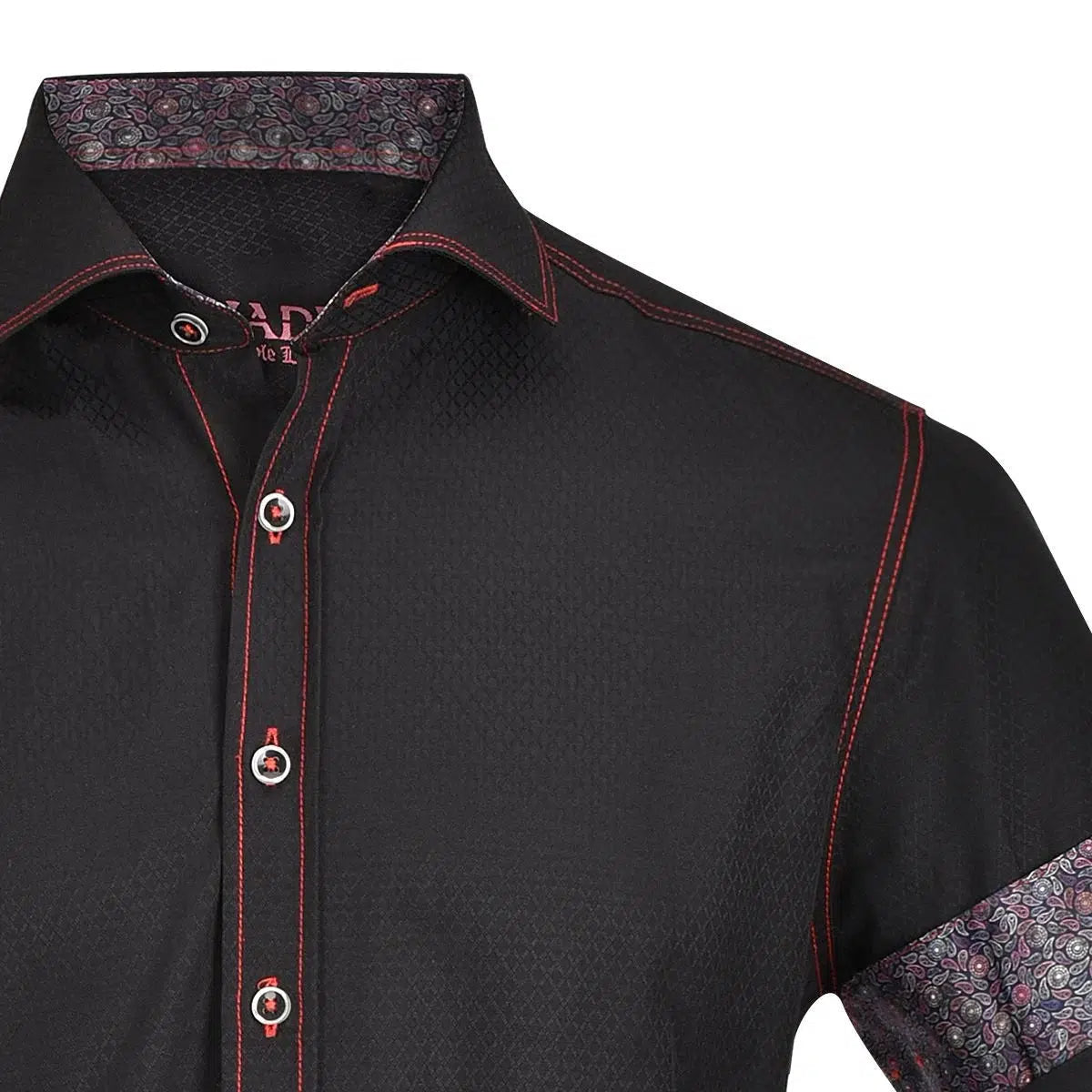 CM59572 Cuadra Black Casual Fashion Shirt for Men - Stylish Comfort for Work, Outings & Everyday Wear