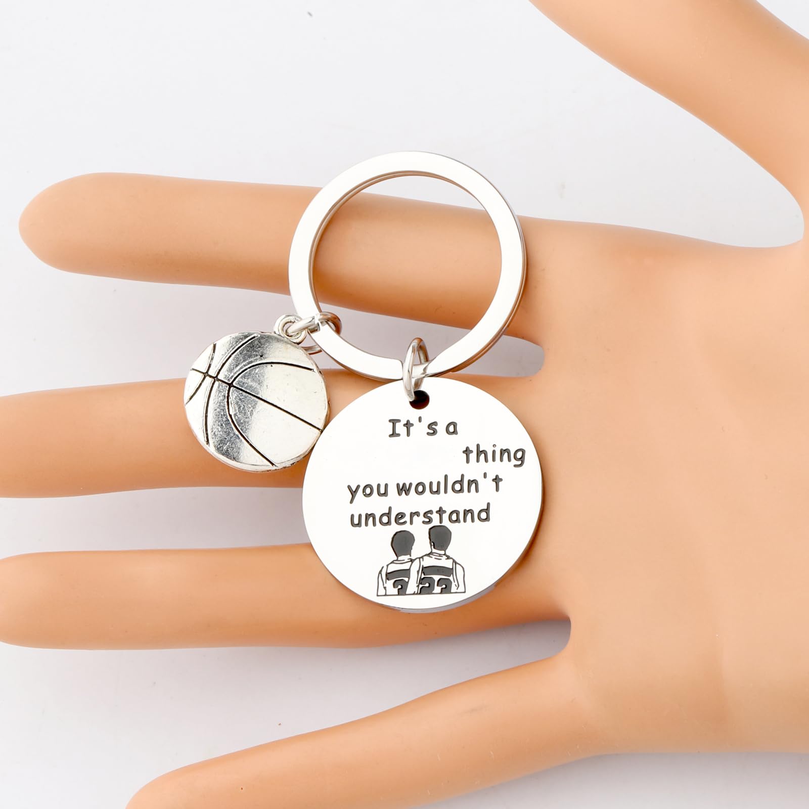 WSNANG Basketball TV Show Inspired Keychain - Nathan Lucas Scott Brothers Gift for Fans | Perfect for Keychains, Backpacks, and Gifts for TV Show Lovers