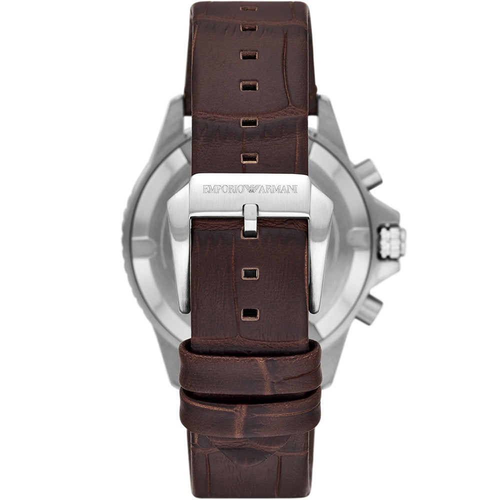 Emporio Armani World Explorer AR11486 Men's Diver Chronograph Watch - Luxury Waterproof Wristwatch for Diving, Swimming & Outdoor Adventures
