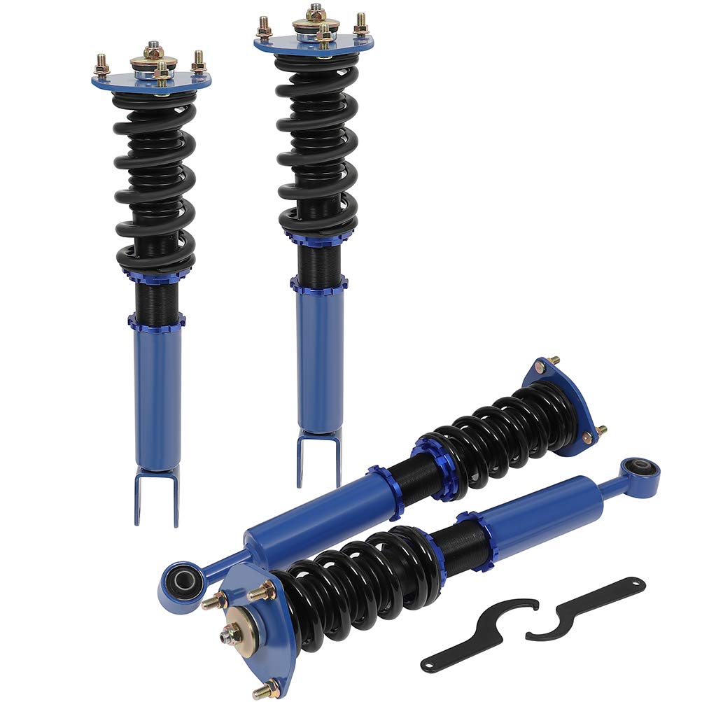 ECCPP Adjustable Height Coilover Suspension Kit - Performance Coil Spring Shocks & Struts for 2007-2016 Lexus LS460 (Blue) | Perfect for Street Racing, Performance Tuning & Smooth Ride Upgrades