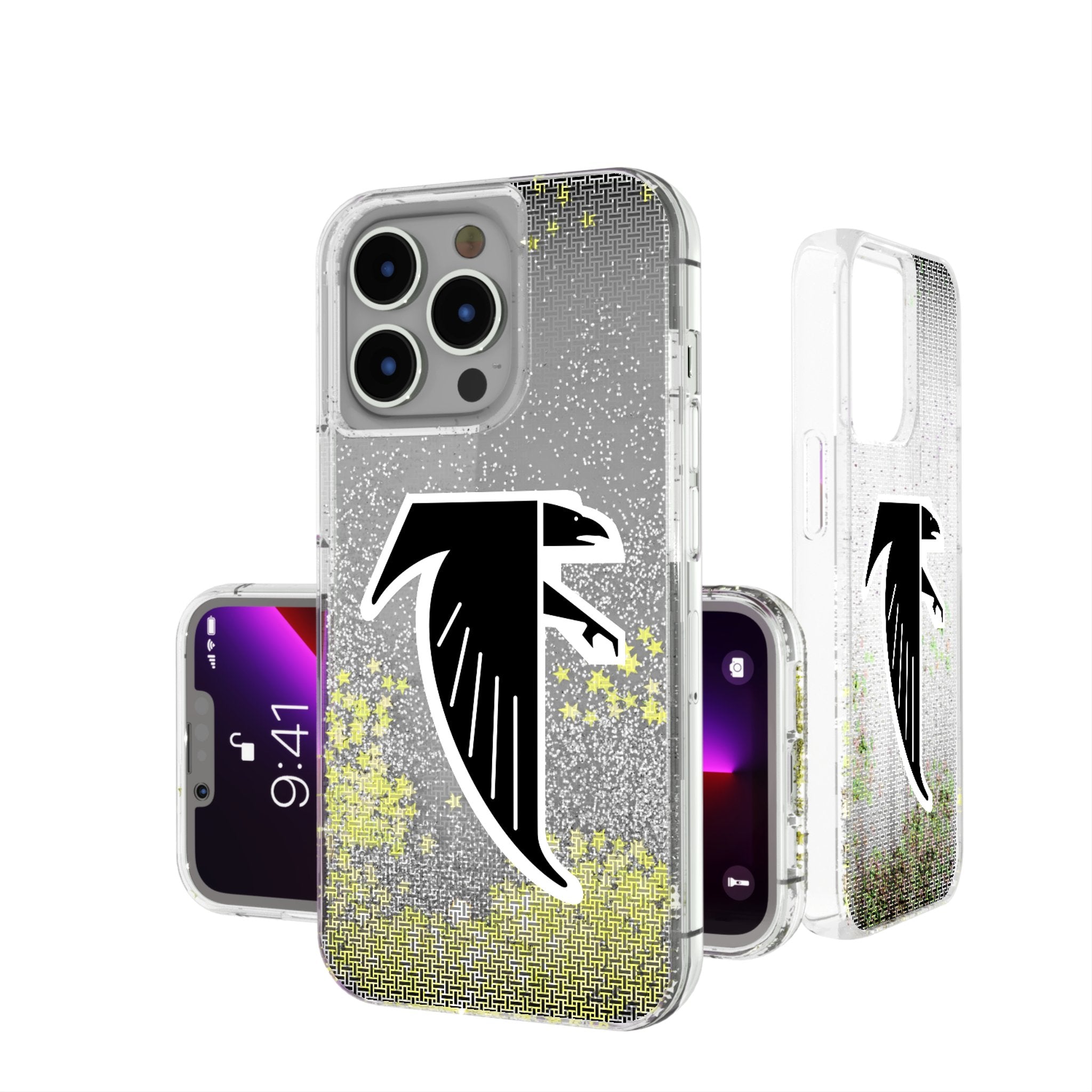 Atlanta Falcons Glitter Phone Case for iPhone & Samsung - Classic Linen Design | Perfect for Game Day & Falcons Fans