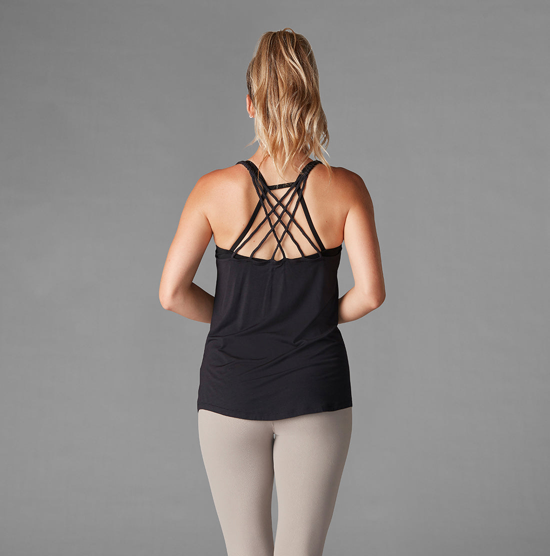 Tavi Noir Braided Strap Tank Top for Women - Stylish Summer Casual Wear for Beach, Travel & Everyday Outfits