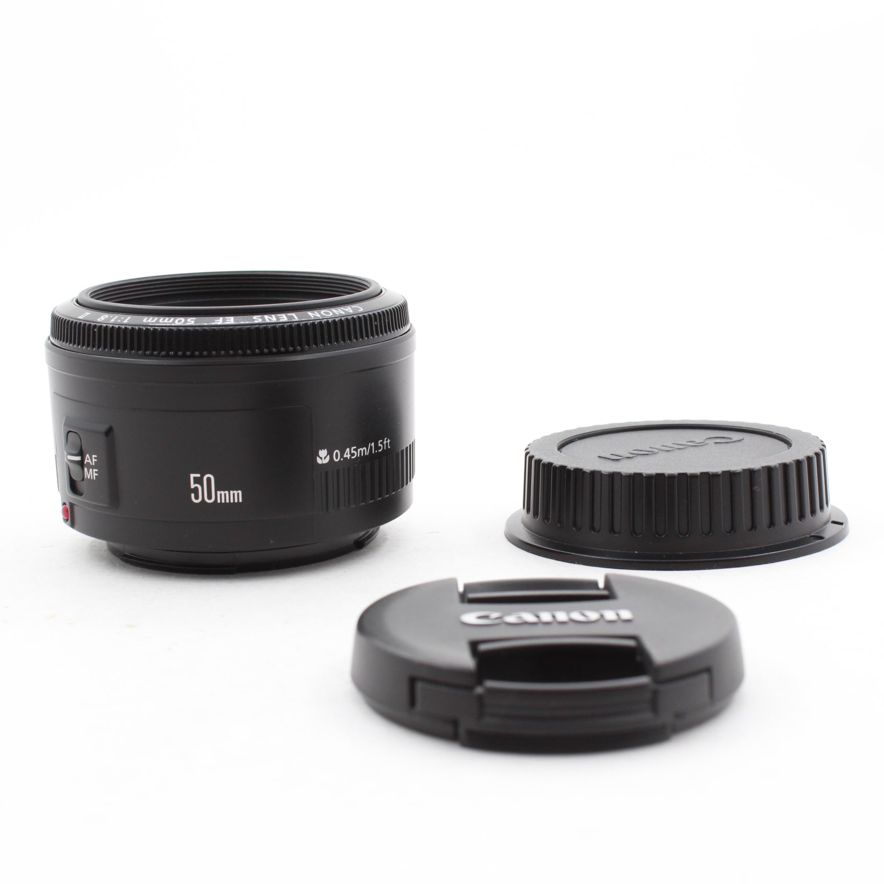 Used Canon EF 50mm f/1.8 II Lens - Fast Prime Camera Lens for Portraits, Low Light Photography & Video - Compatible with Canon DSLR Cameras