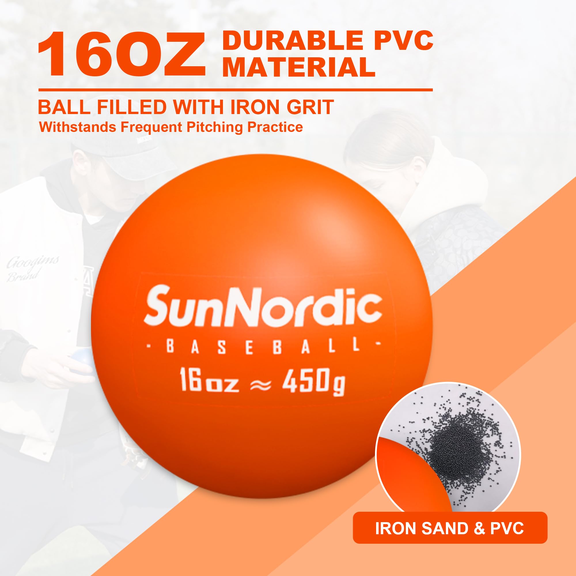 6/9 Pack 16 oz Weighted Baseballs for Hitting Training - Plyometric Baseballs to Improve Power & Swing Speed - Professional & Youth Baseball Training Equipment - Perfect for Batting Practice, Strength Building & Pitching Drills