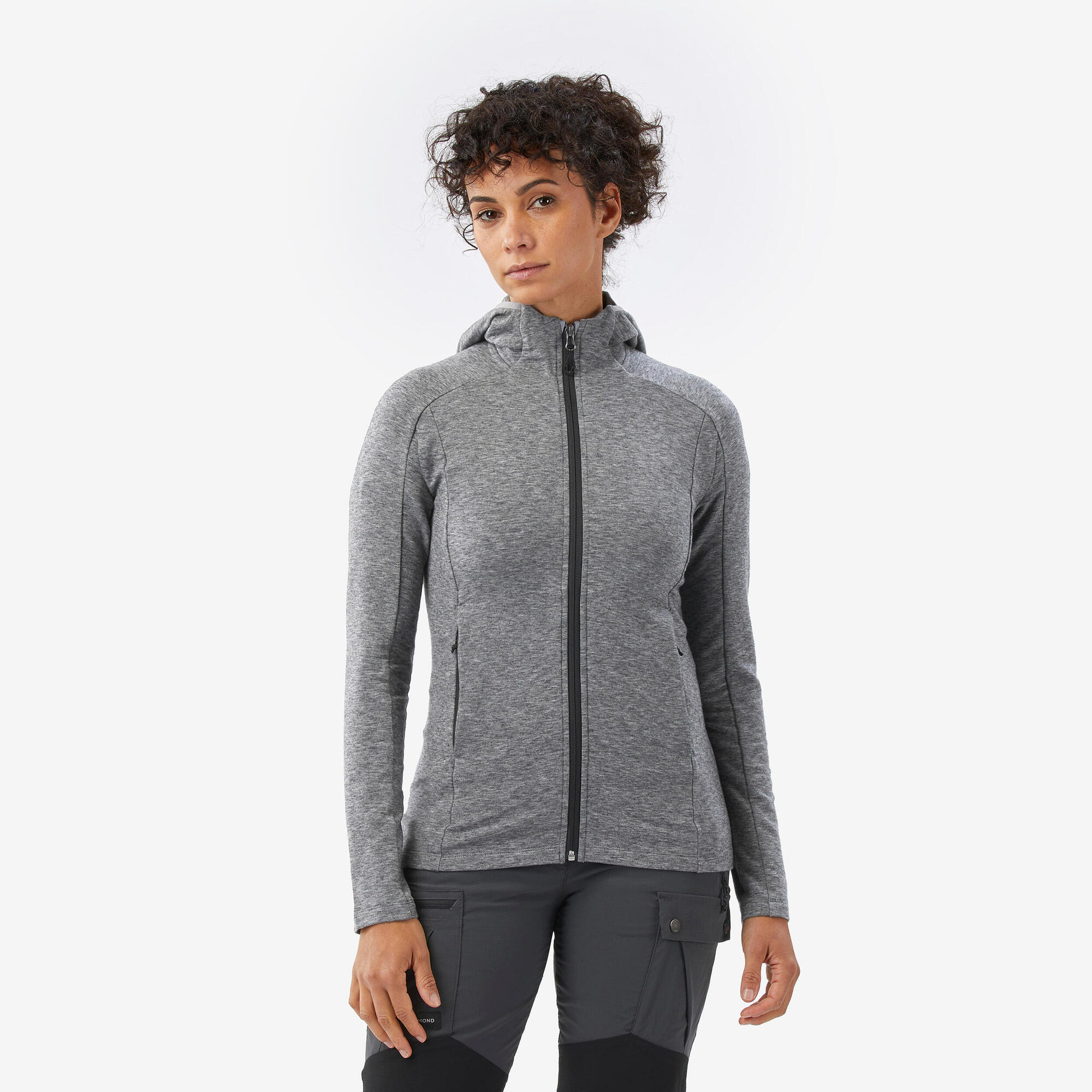 Simond Women's Merino and Lyocell Hooded Jacket - Soft Warm Winter Coat with Breathable Fabric for Outdoor Hiking, Travel & Casual Wear