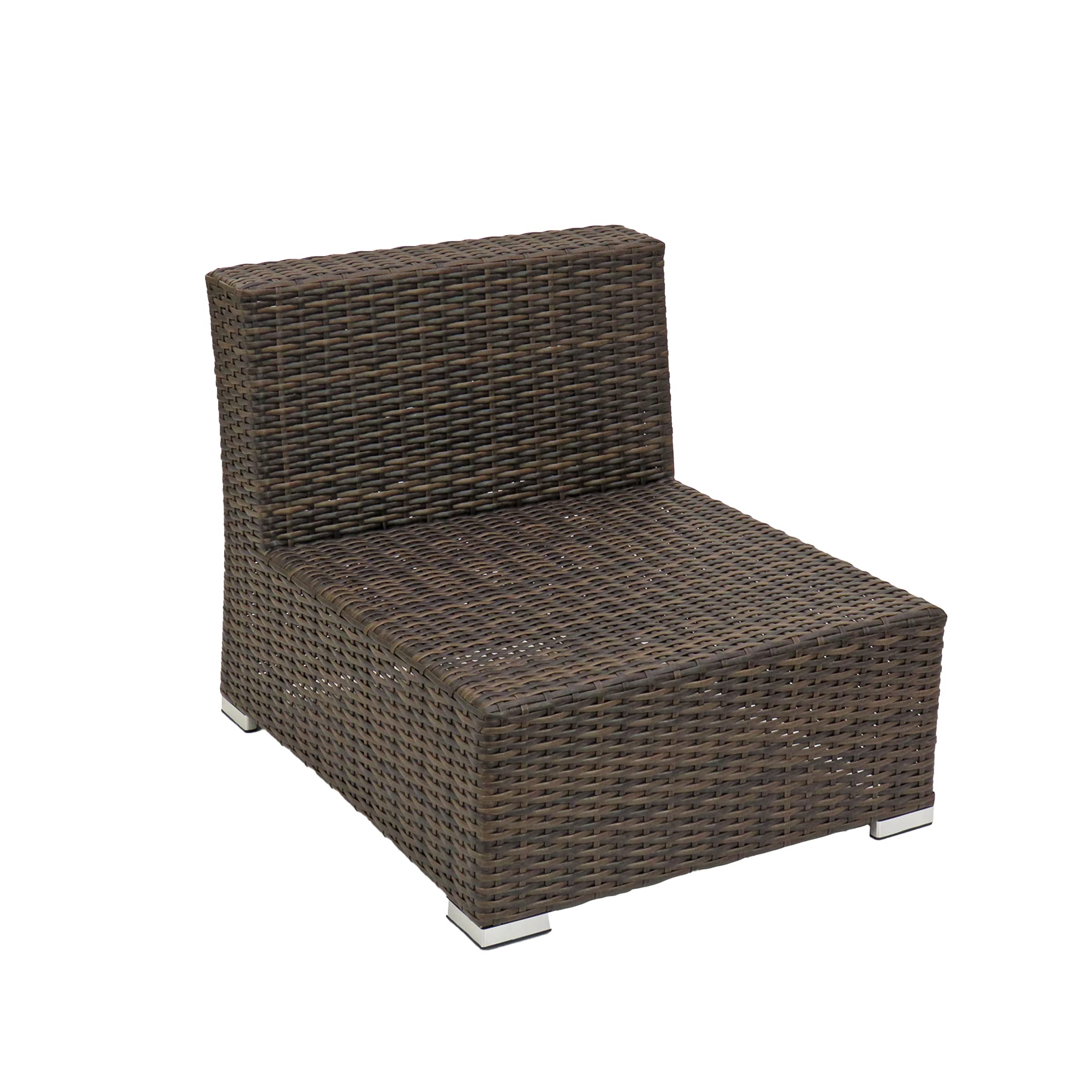 SV42-SVYN701-7P Outdoor Patio Furniture Set - 7-Piece All-Weather Wicker Sofa Sectional with Cushions, Black - Perfect for Backyard, Garden, Poolside & Patio Relaxation