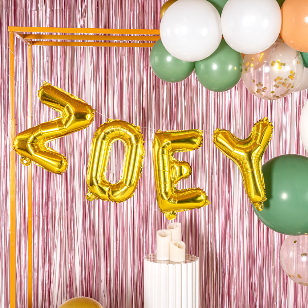 Balloonify Gold Mylar Letter Z Balloon - 16 Inch Large Foil Alphabet Balloon for Birthday Party Decorations, Wedding, Baby Shower & Graduation Celebrations