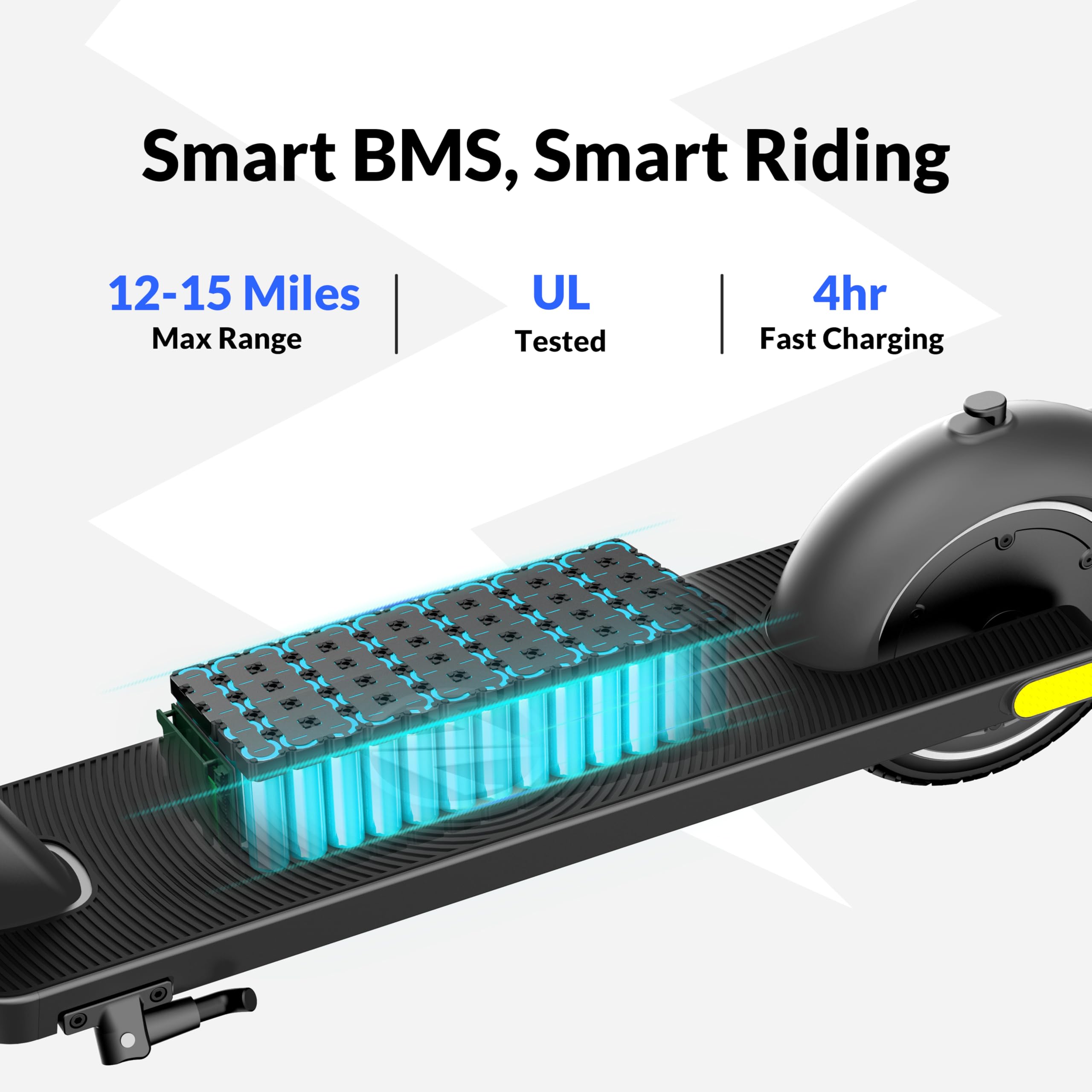 ZD01 Electric Scooter for Adults - 500W Peak Motor, 19 MPH Speed & 12-15 Mile Range | 8.5