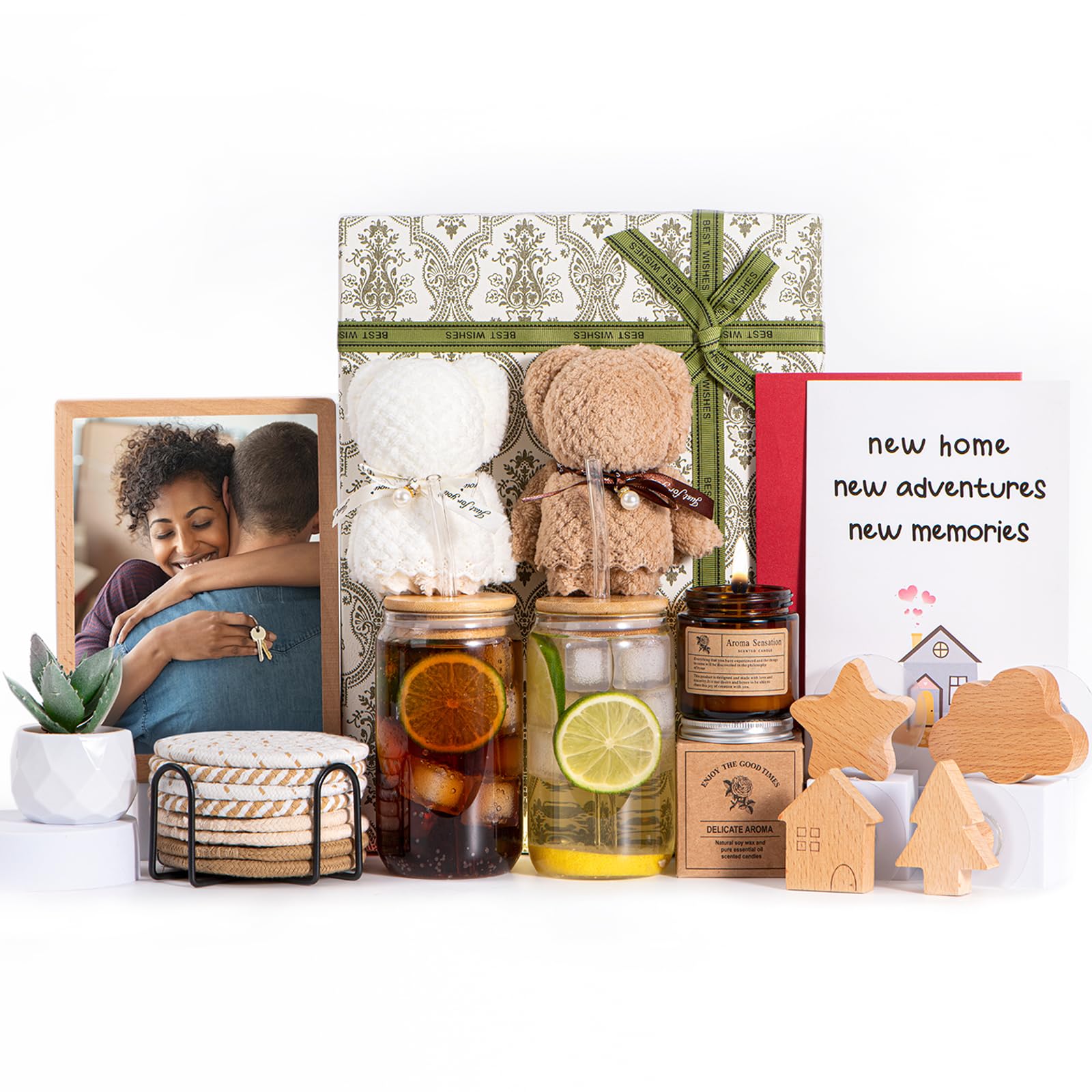 27-Piece Premium Housewarming Gift Set for Couples, Women & Men | New Home Essentials Kit | Perfect Closing Gift for Home Buyers & First Apartment | Ideal for Housewarming Parties, New Home Celebrations & Thoughtful Gifting | Great for Wedding, Anniversary & Holiday Presents | Perfect for New Homeowners, Couples Moving In Together & Housewarming Party Favors | Use for Home Decor, Daily Essentials & Hosting Guests in Your New Space