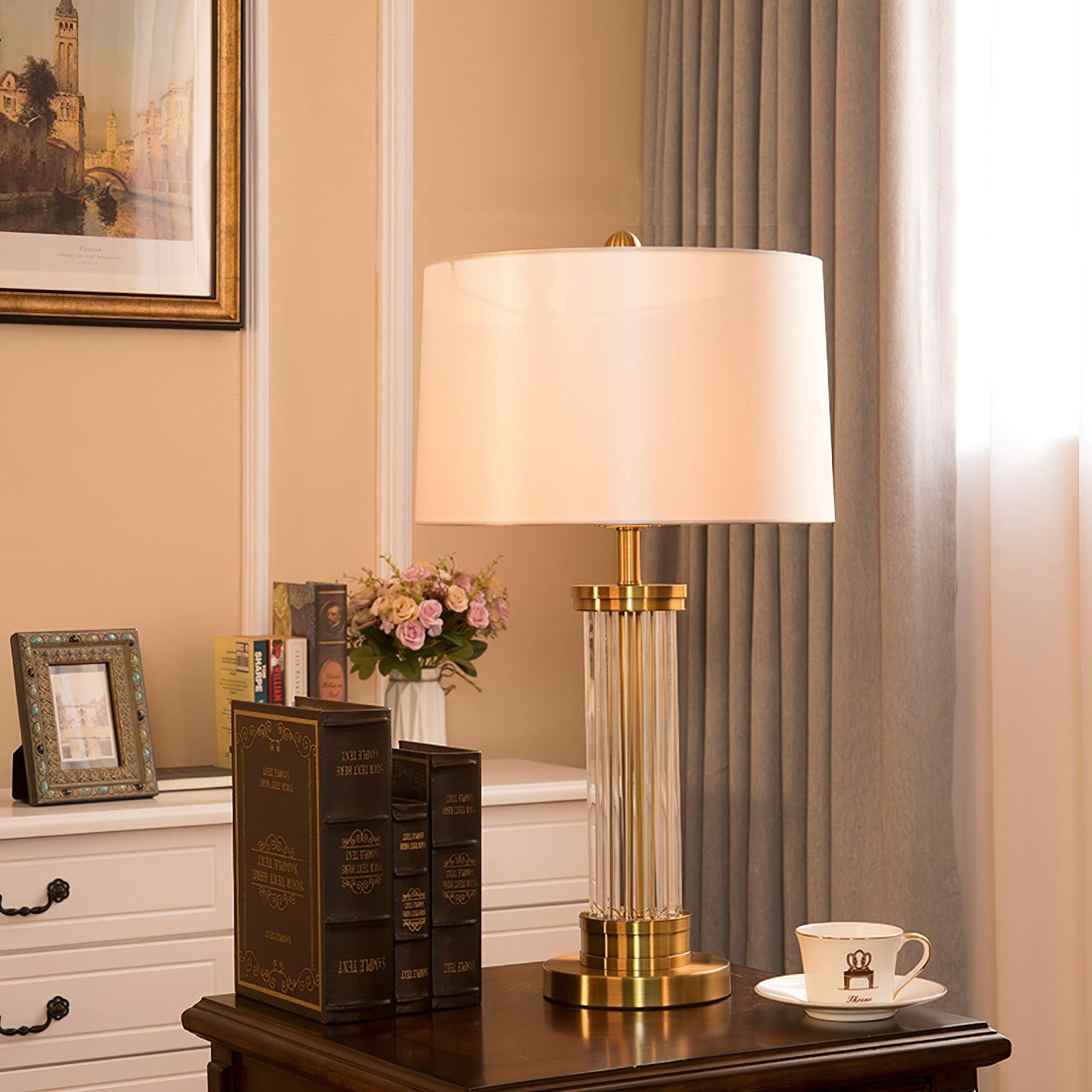 Edda Table Lamp - Modern LED Bedside Lamp with Touch Control & USB Port for Bedroom, Living Room, and Office - Perfect Night Light & Reading Light