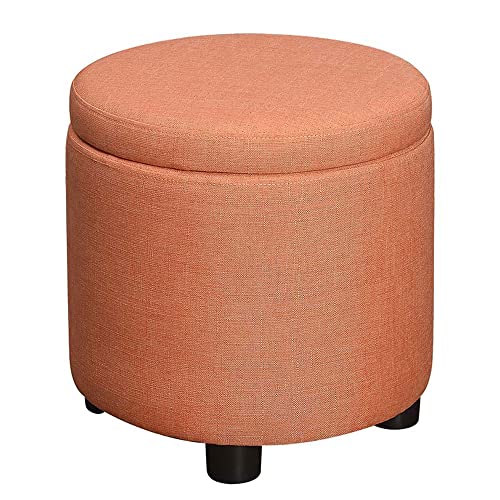 Coral Faux Linen
